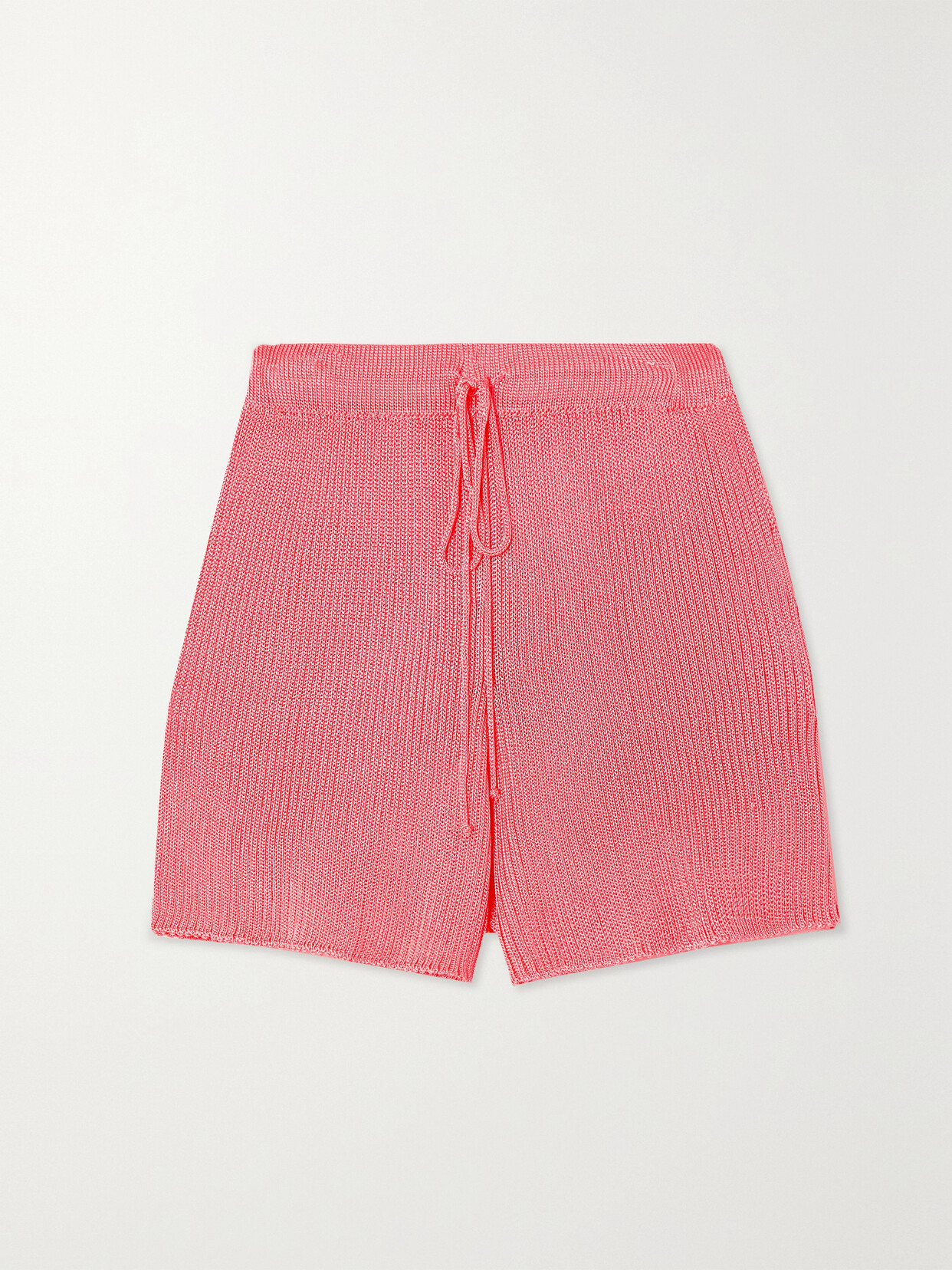 Calle Del Mar - Ribbed-knit Shorts - Pink