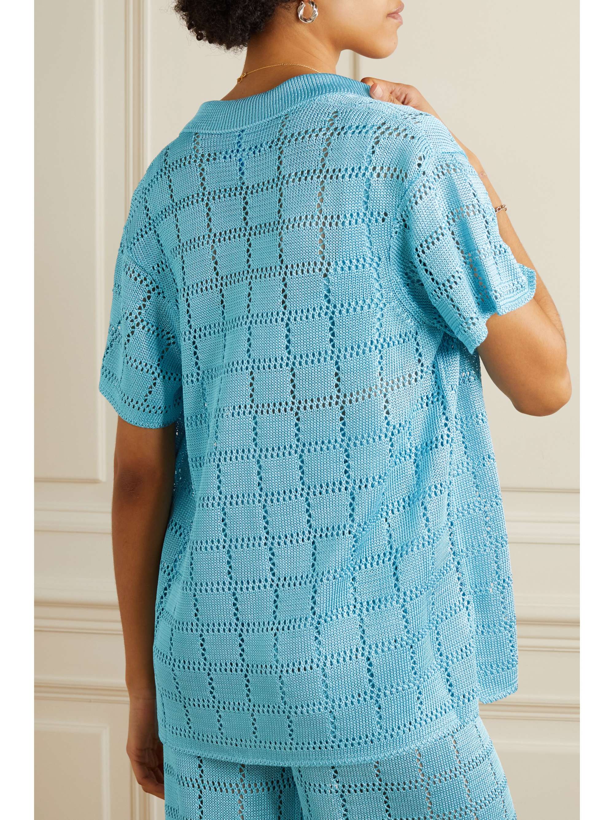 CALLE DEL MAR Crochet-knit shirt