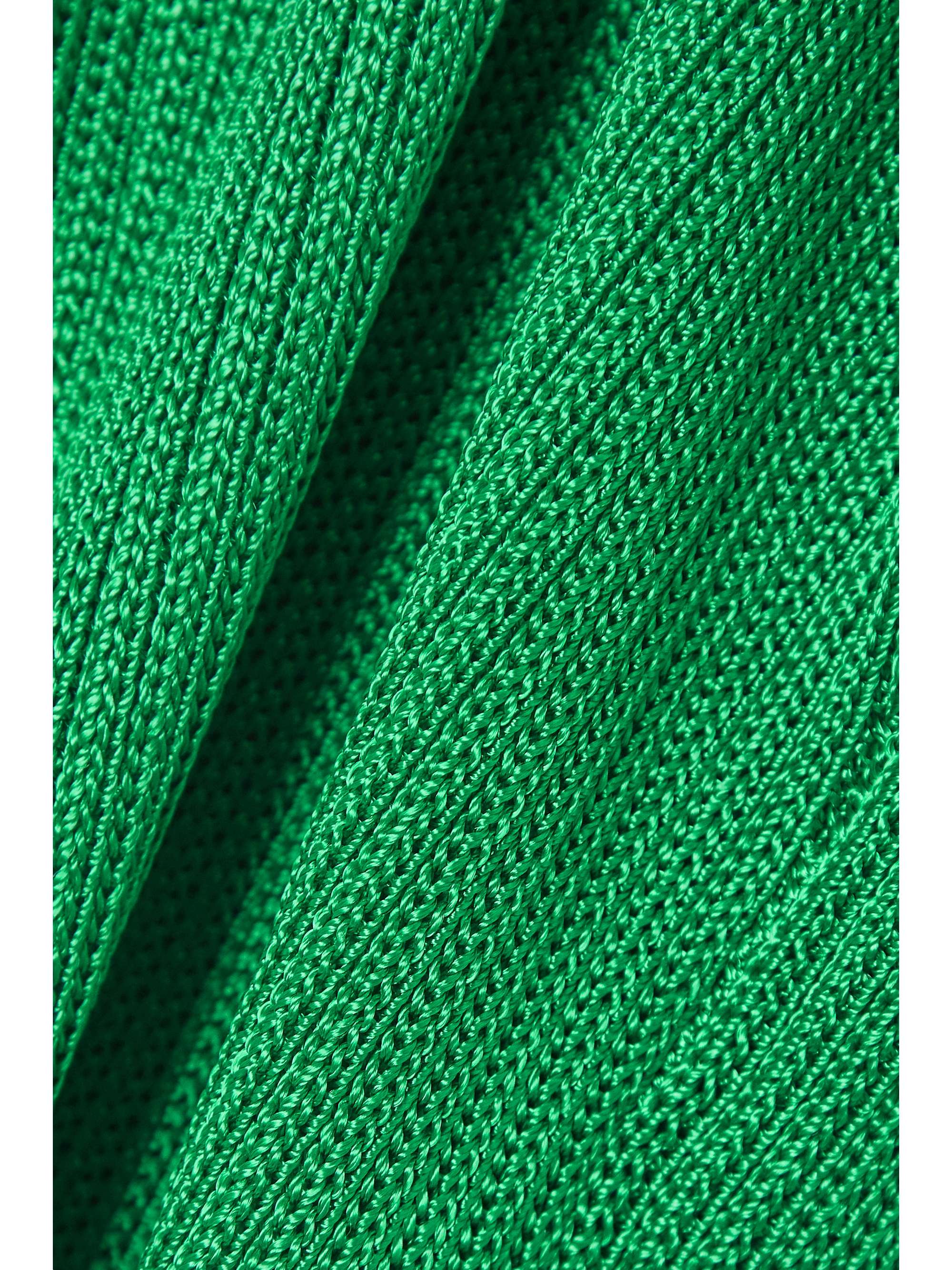 CALLE DEL MAR Striped ribbed-knit midi dress