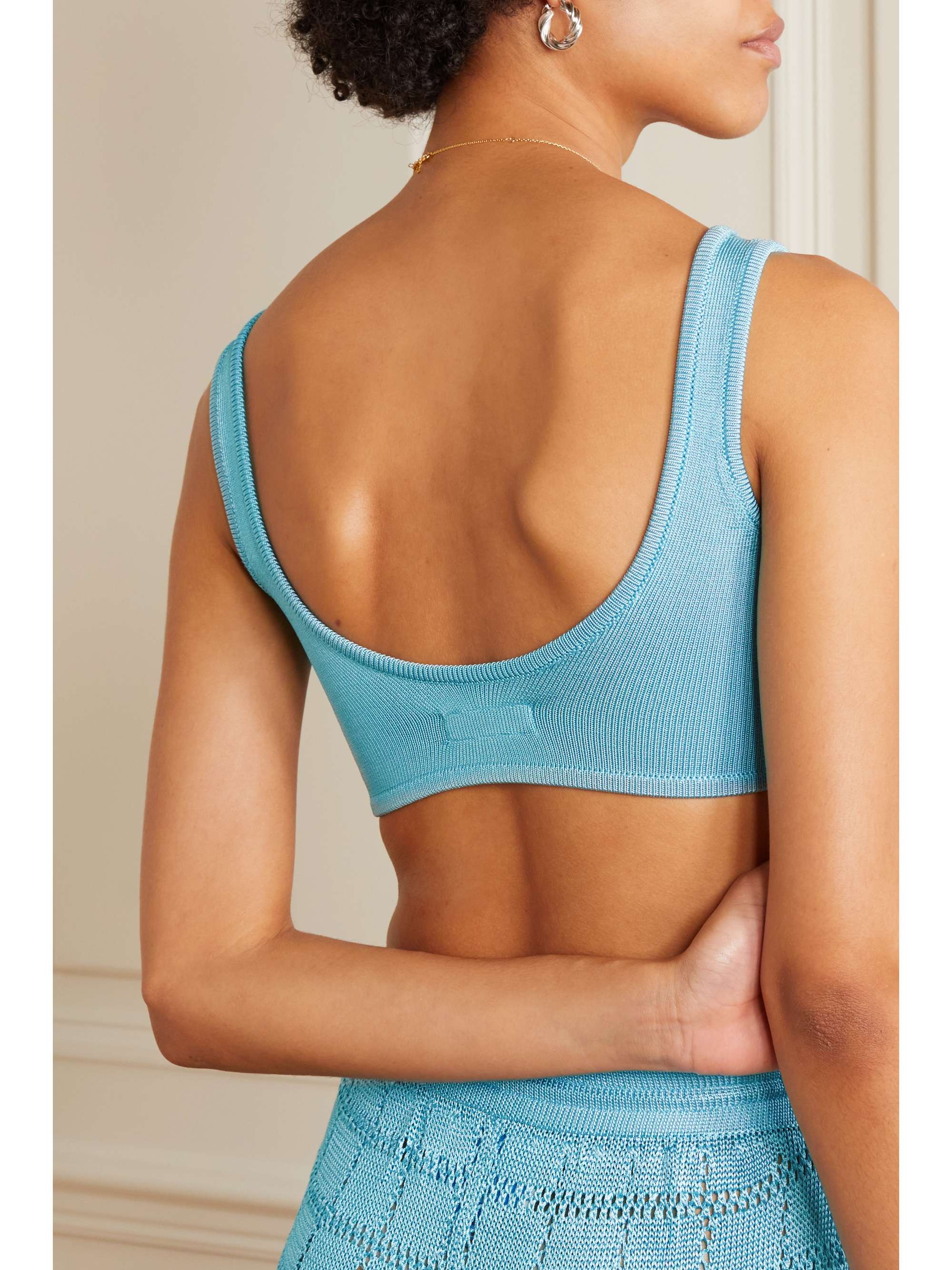 CALLE DEL MAR Stretch-knit bralette