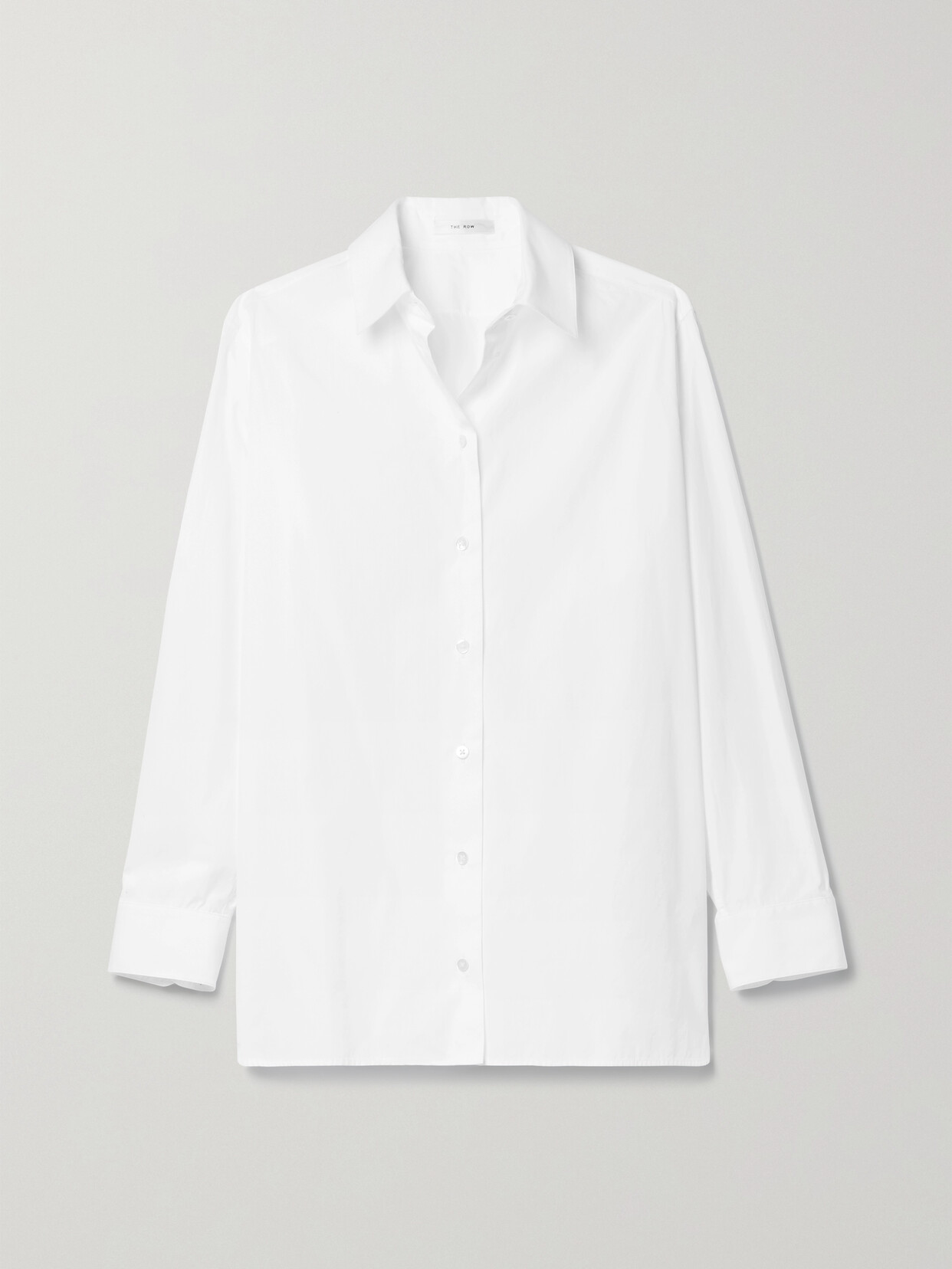 Shop The Row Essentials Sisilia Cotton-poplin Shirt In White