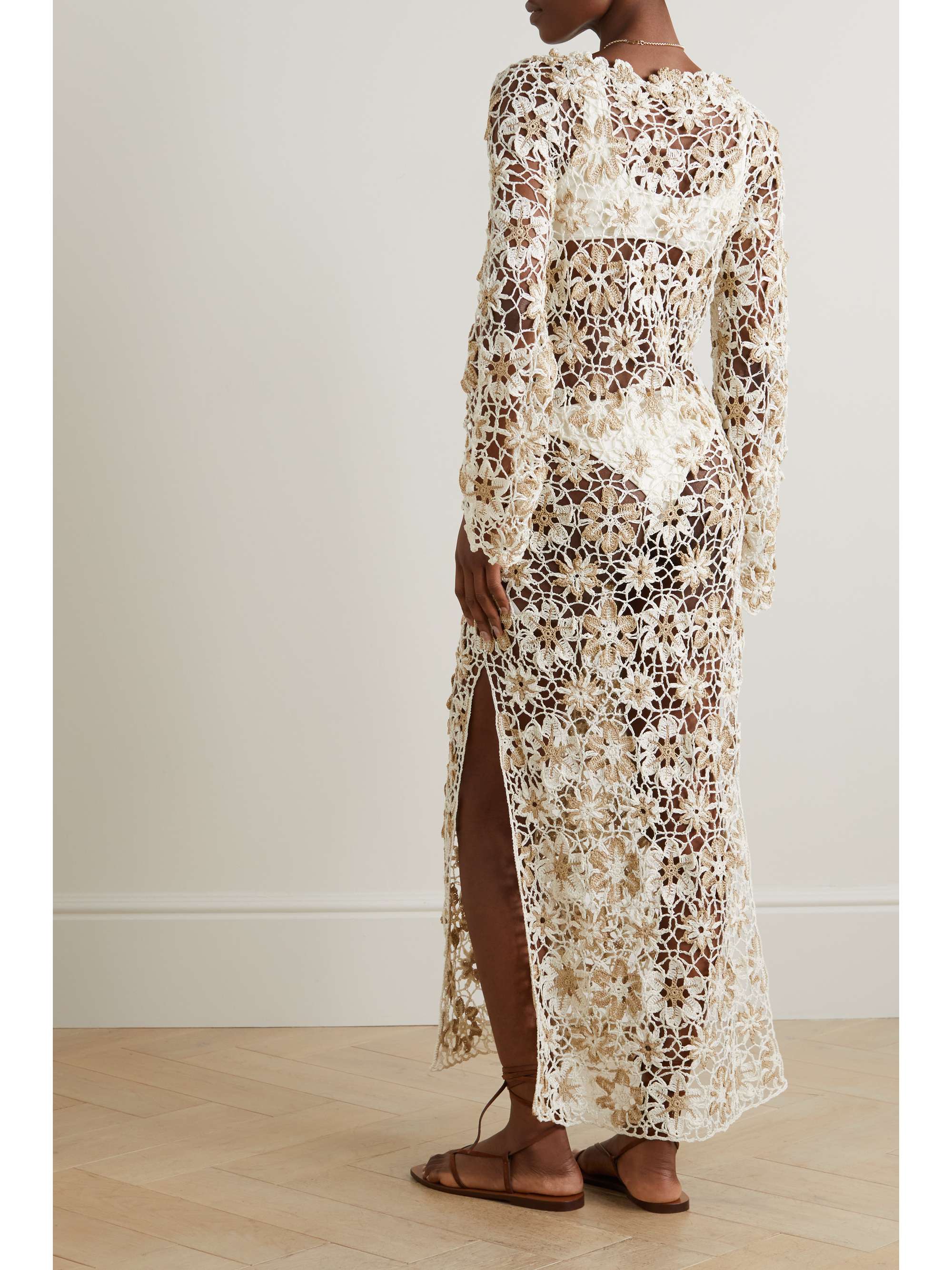 CULT GAIA Ollie crochet-knit coverup