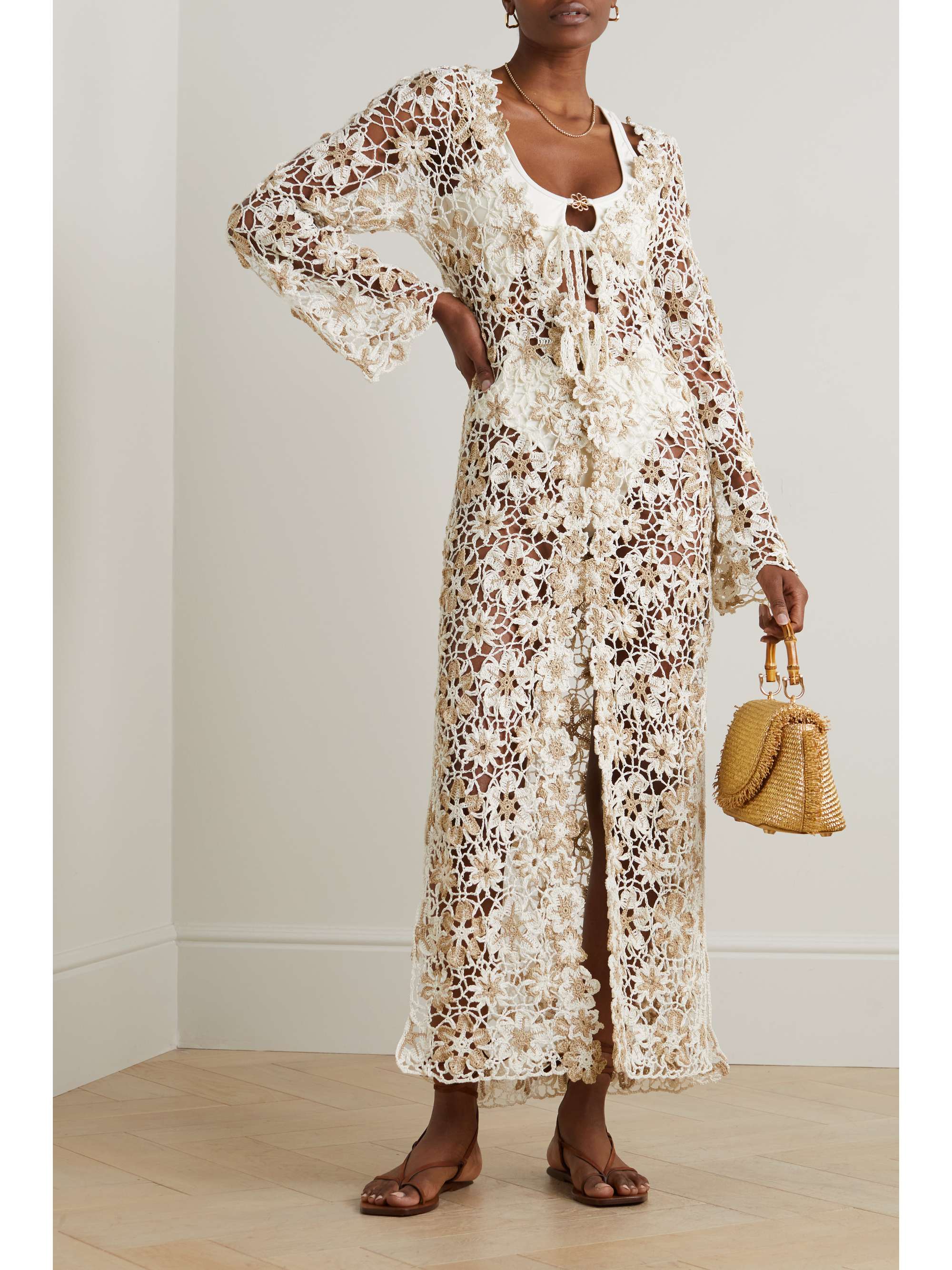 CULT GAIA Ollie crochet-knit coverup