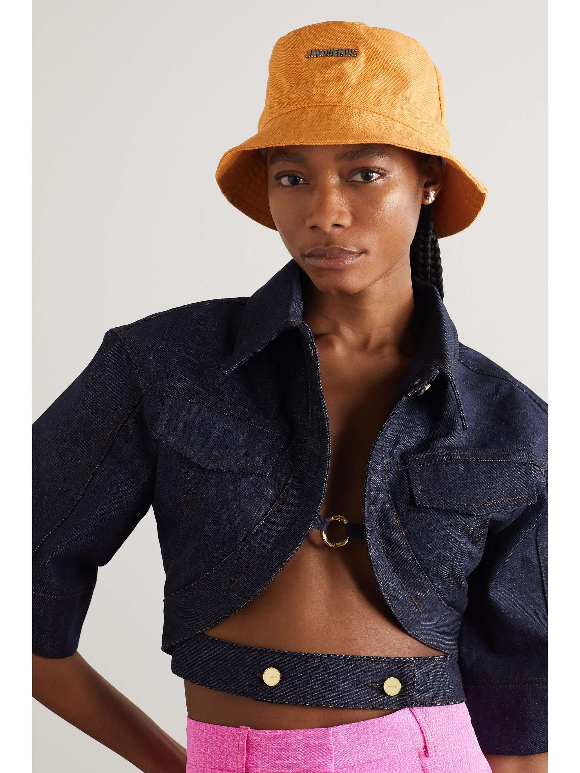JACQUEMUS Le Bob logo-embellished cotton-canvas bucket hat