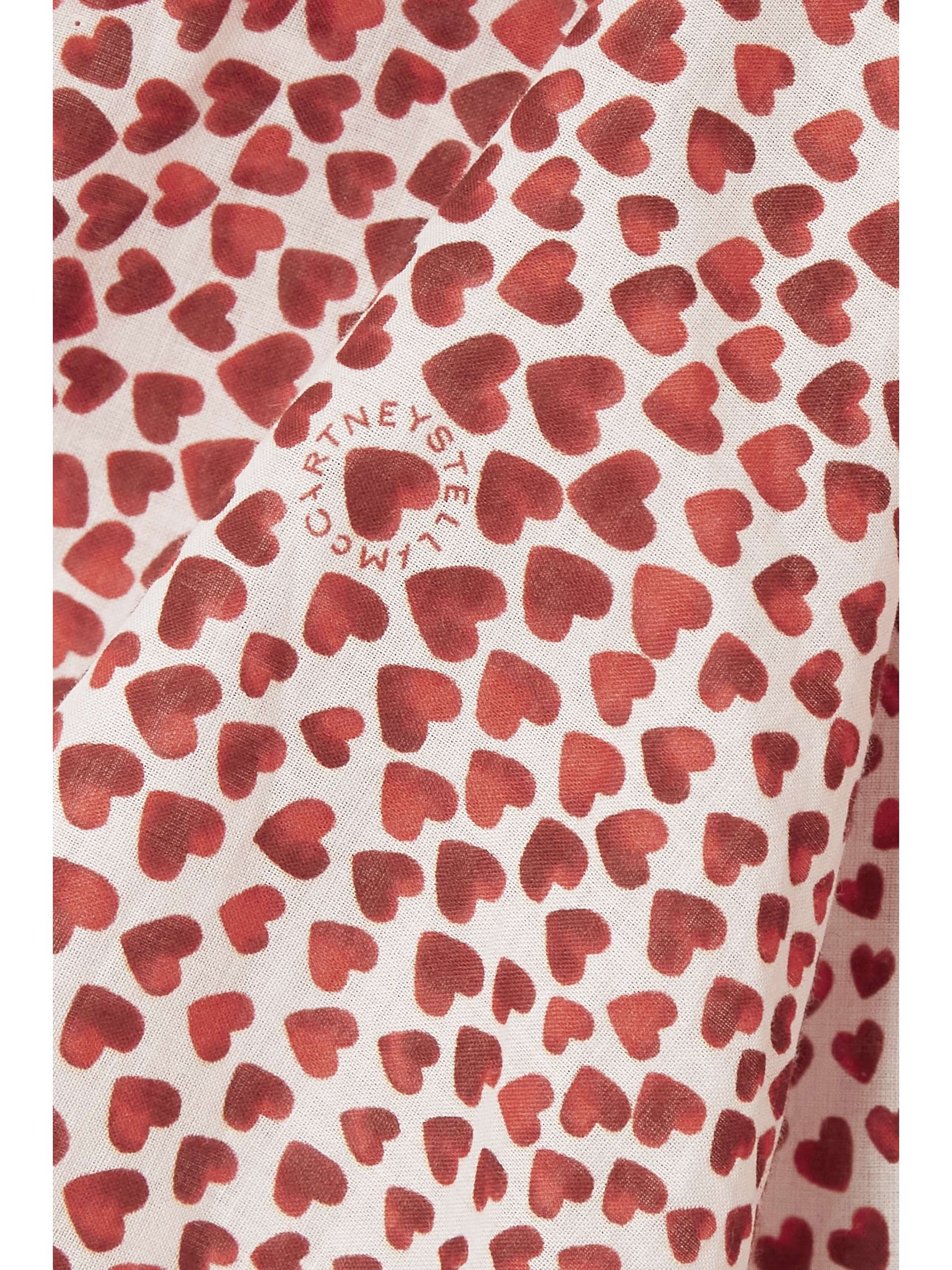STELLA MCCARTNEY Asymmetrisches Neckholder-Minikleid aus Baumwolle mit Print und Cut-outs