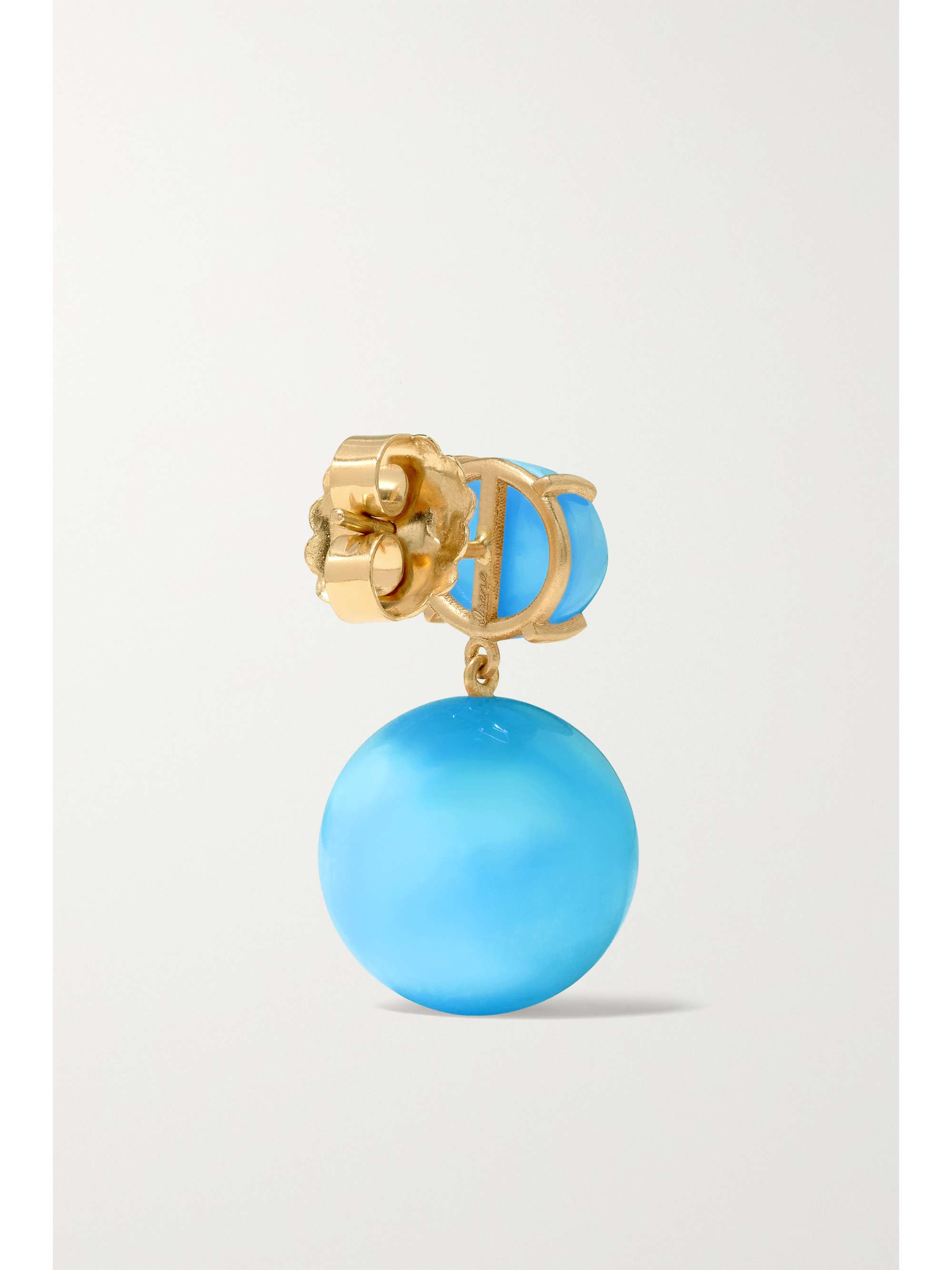 IRENE NEUWIRTH Gumball 18-karat gold chrysoprase earrings