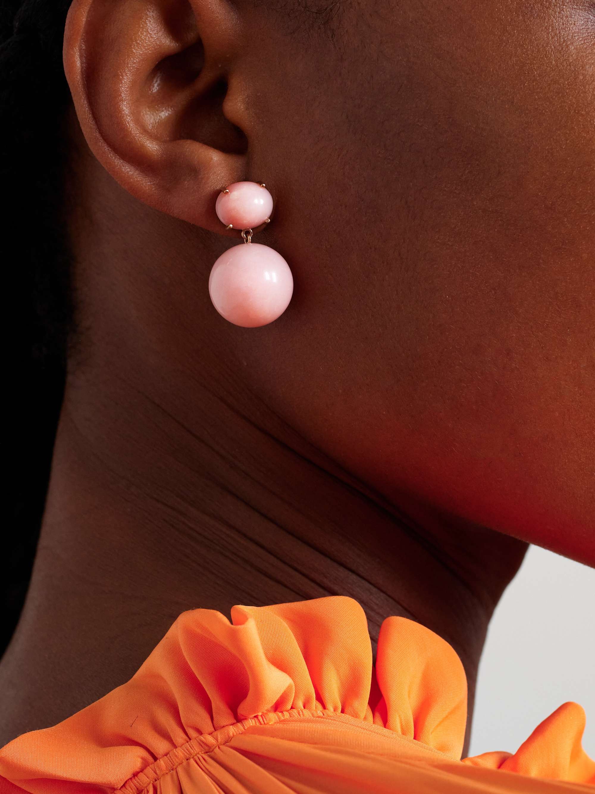 IRENE NEUWIRTH Gumball 18-karat gold chrysoprase earrings
