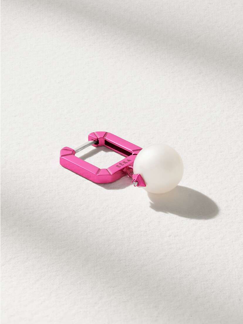 EÉRA White Gold, Pearl And Diamond Single Earring