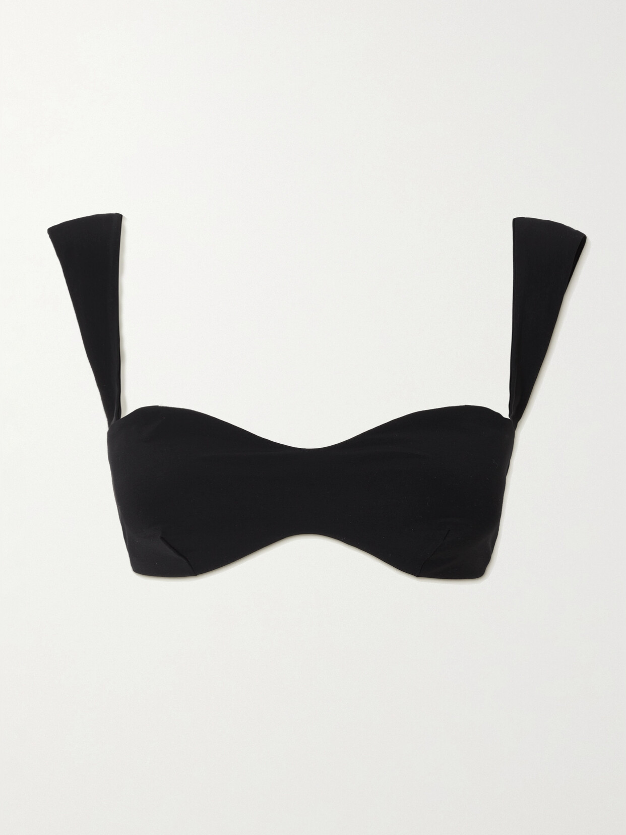 Shop Magda Butrym Bikini Top In Black