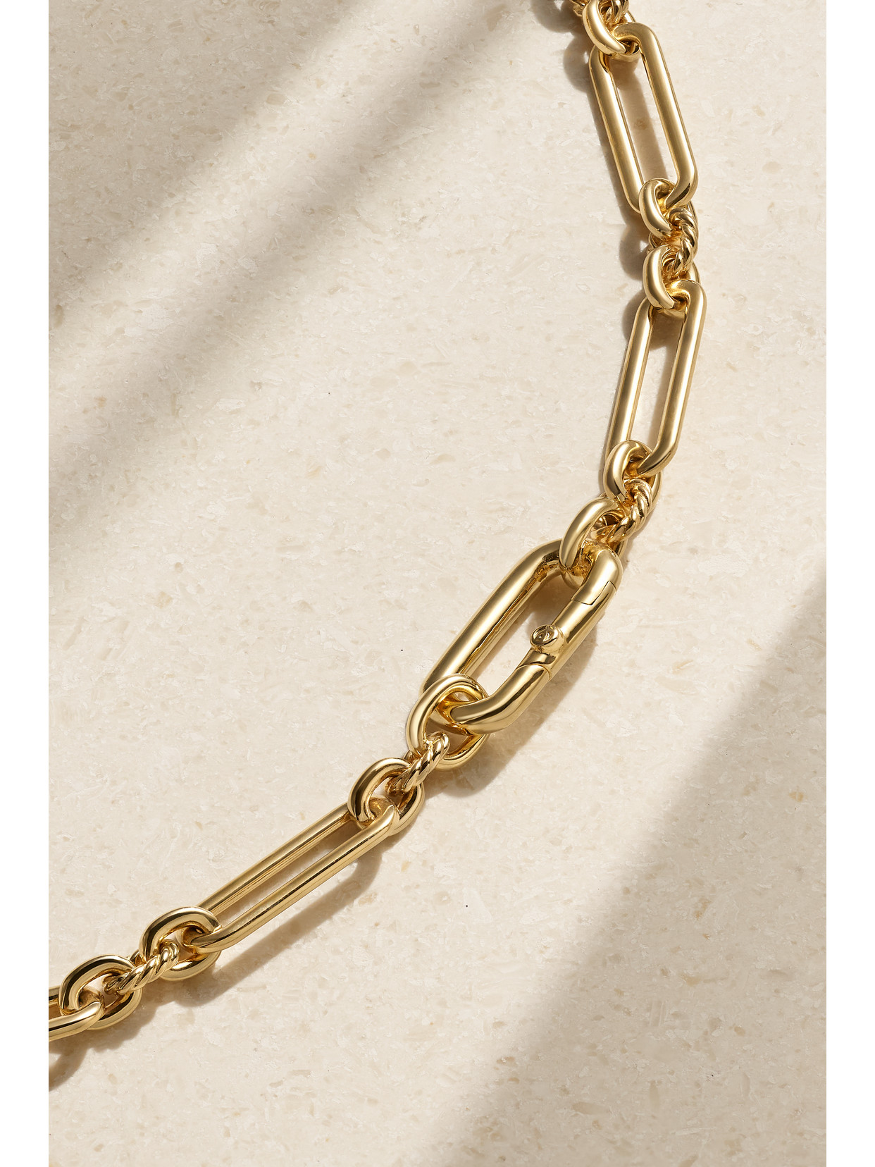 David Yurman Lexington E/w 18-karat Gold Diamond Necklace In Gold