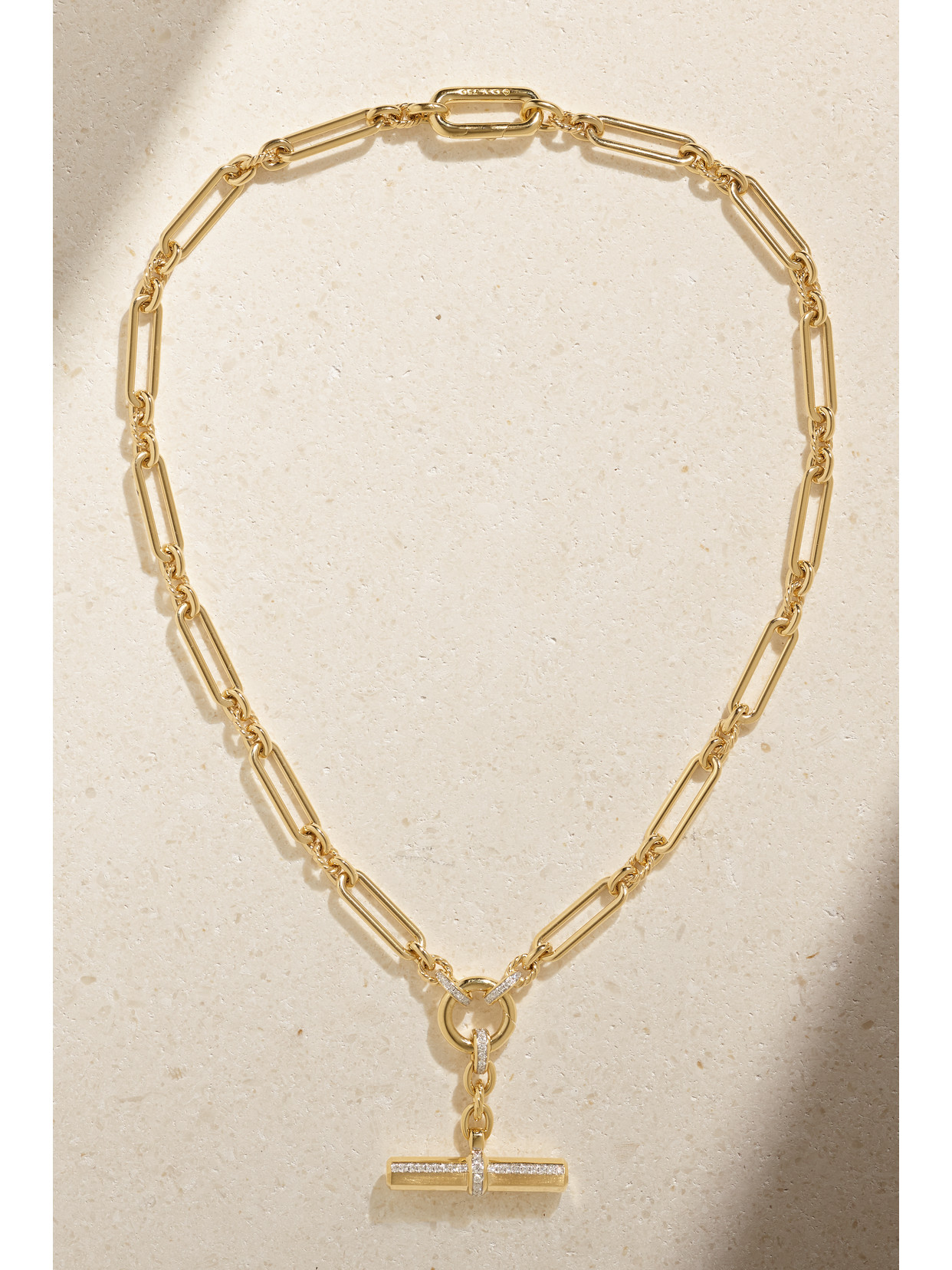 David Yurman Lexington E/w 18-karat Gold Diamond Necklace