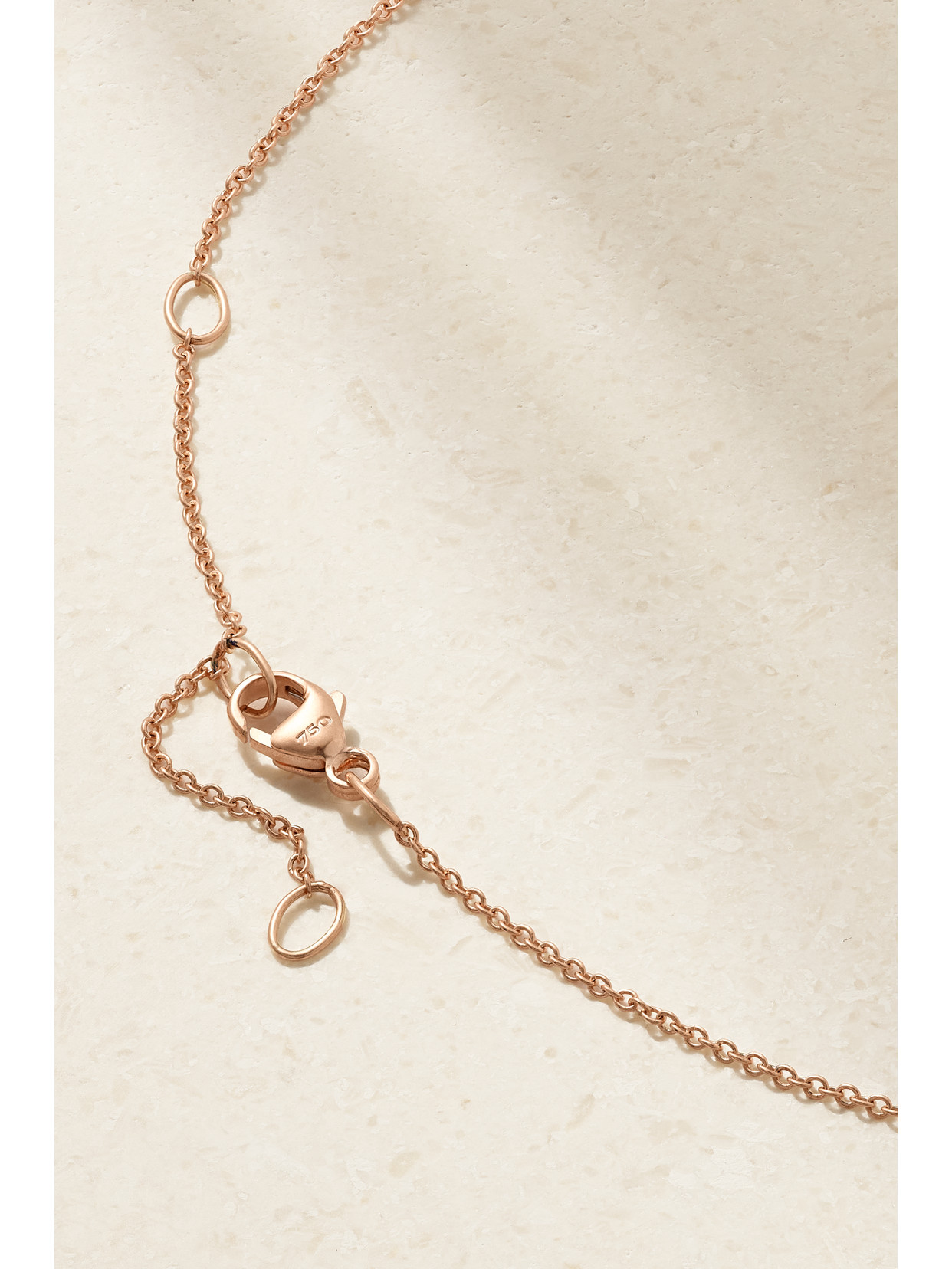 Shop David Yurman Chatelaine 18-karat Rose Gold, Morganite And Diamond Necklace