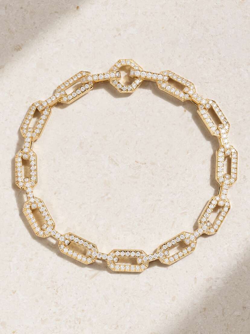 David Yurman 18-karat Gold Diamond Bracelet