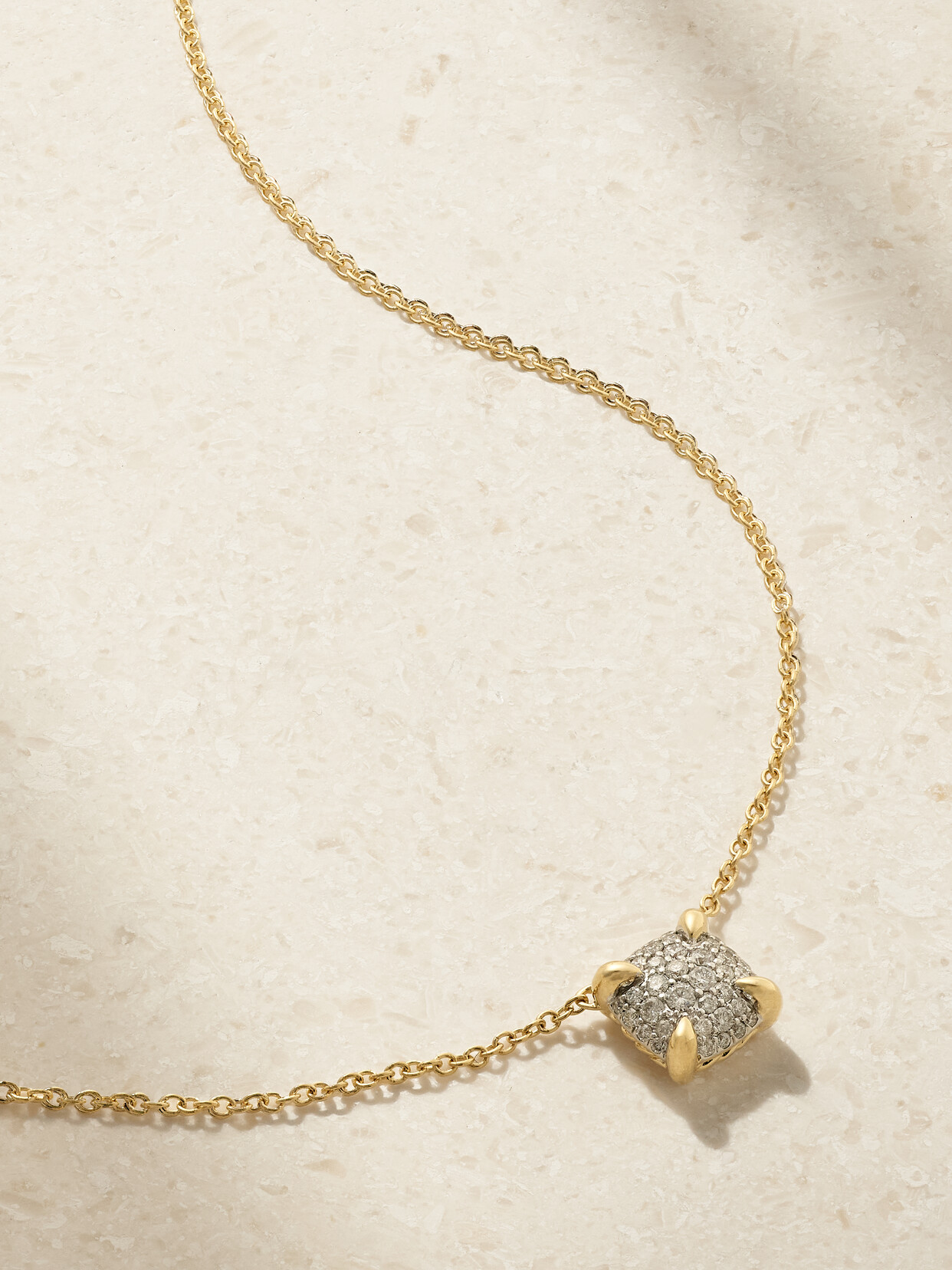 David Yurman Châtelaine 18-karat Gold Diamond Necklace