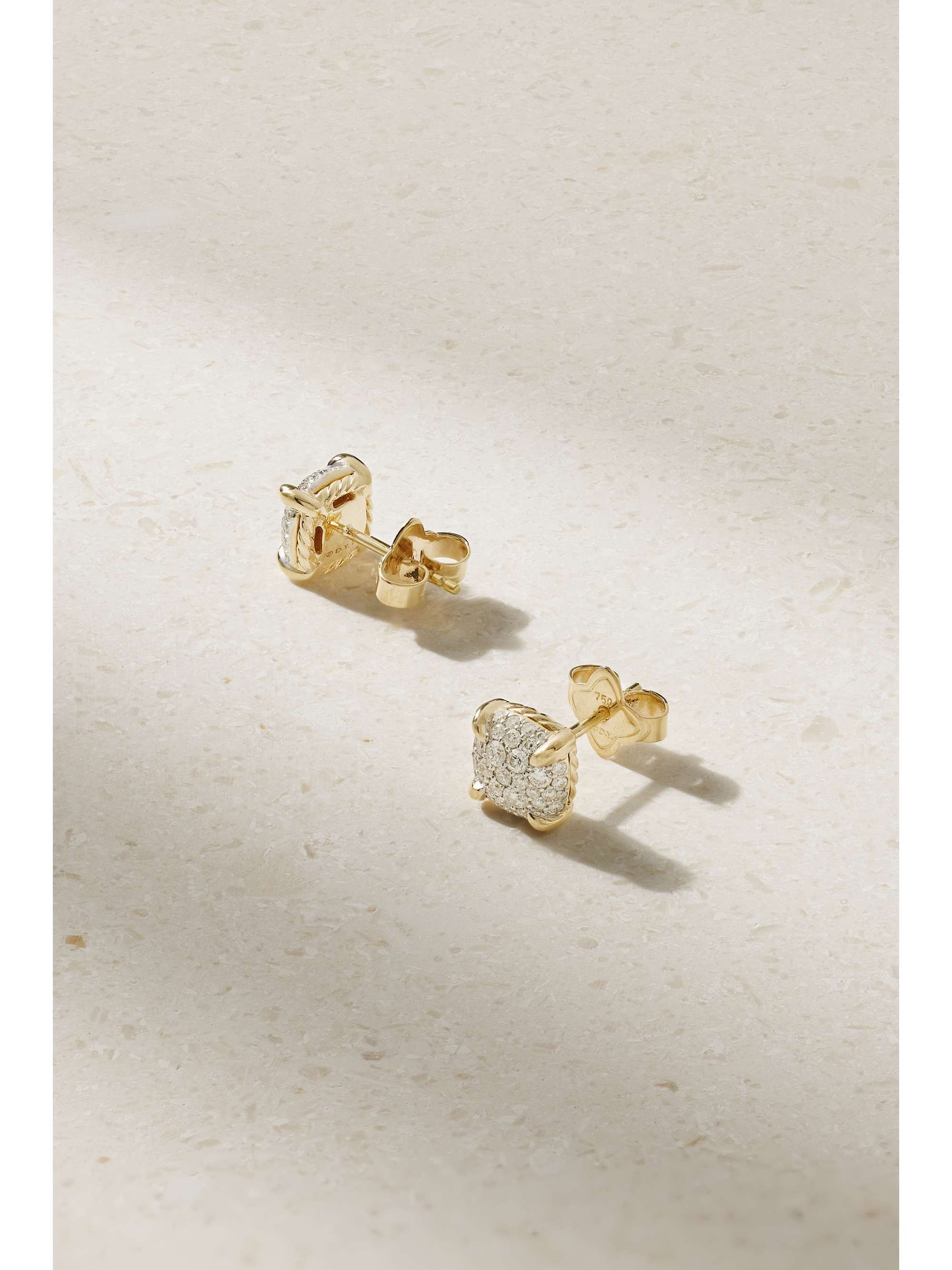 DAVID YURMAN Châtelaine 18-karat gold diamond earrings