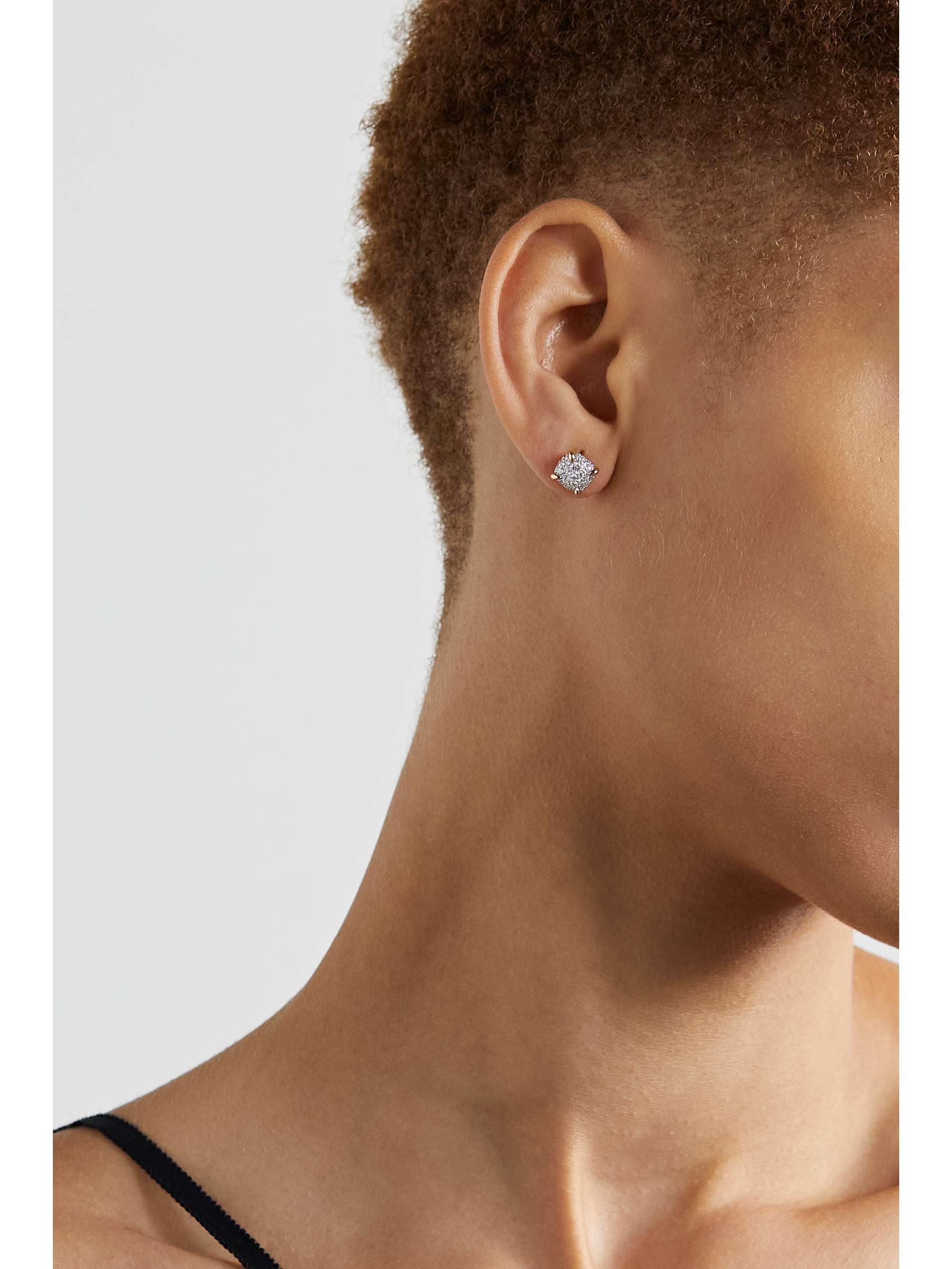 DAVID YURMAN Châtelaine 18-karat gold diamond earrings