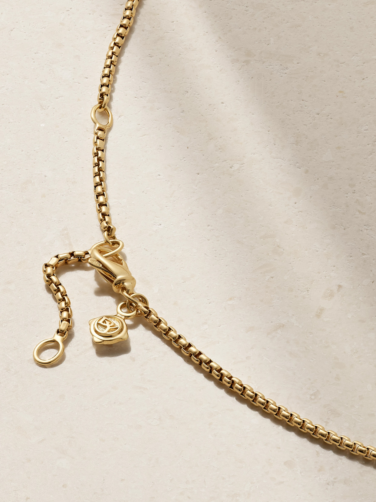 David Yurman Elements Convertible 18-karat Gold Multi-stone Necklace In Gold
