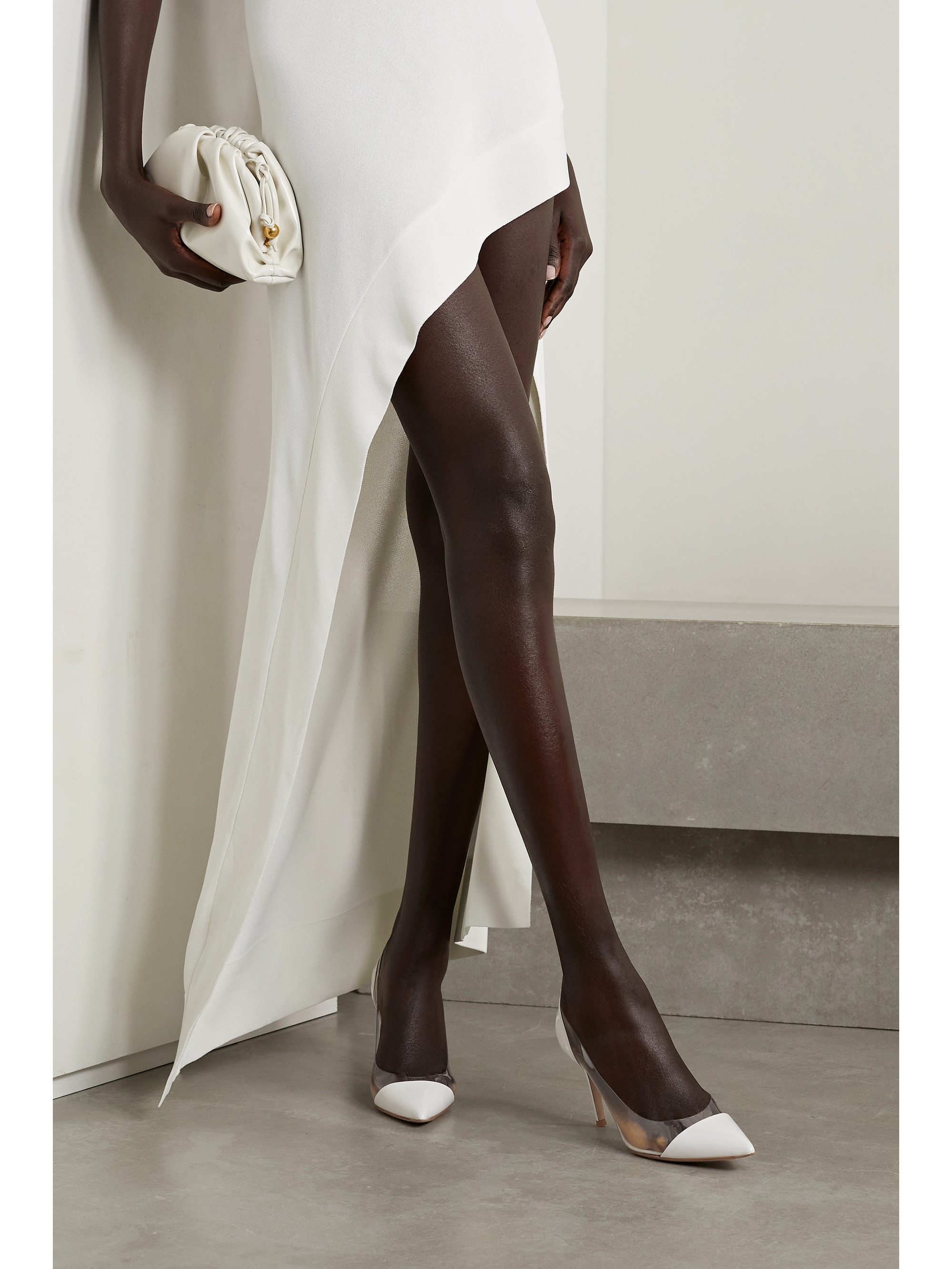 GIANVITO ROSSI Plexi 85 patent-leather and PVC pump thumbnail