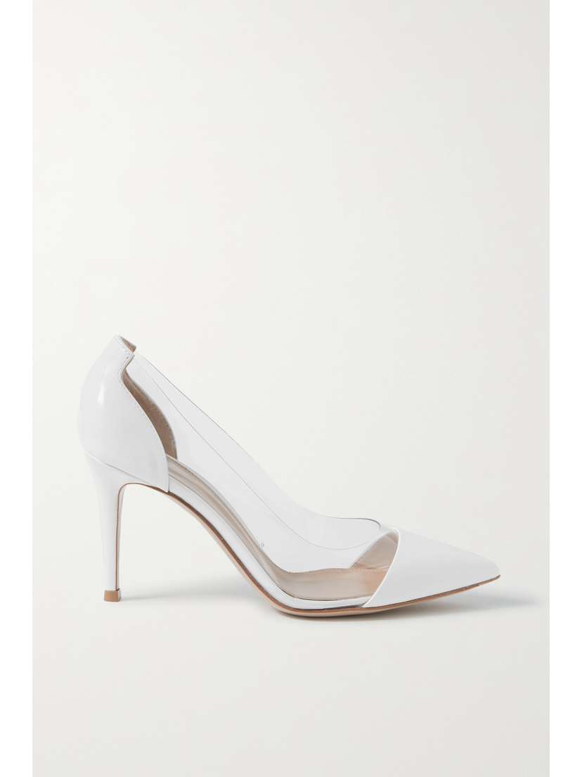 Gianvito Rossi Plexi 85 Patent-leather And Pvc Pump