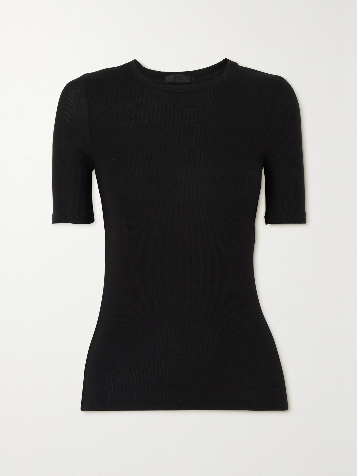 Atm Anthony Thomas Melillo Ribbed Stretch-modal T-shirt In Black