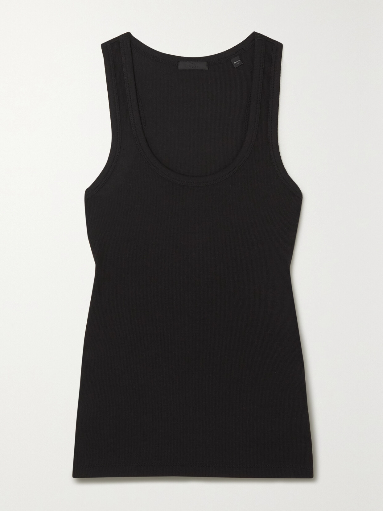 Shop Atm Anthony Thomas Melillo Boy Ribbed Stretch-modal Jersey Tank In Black