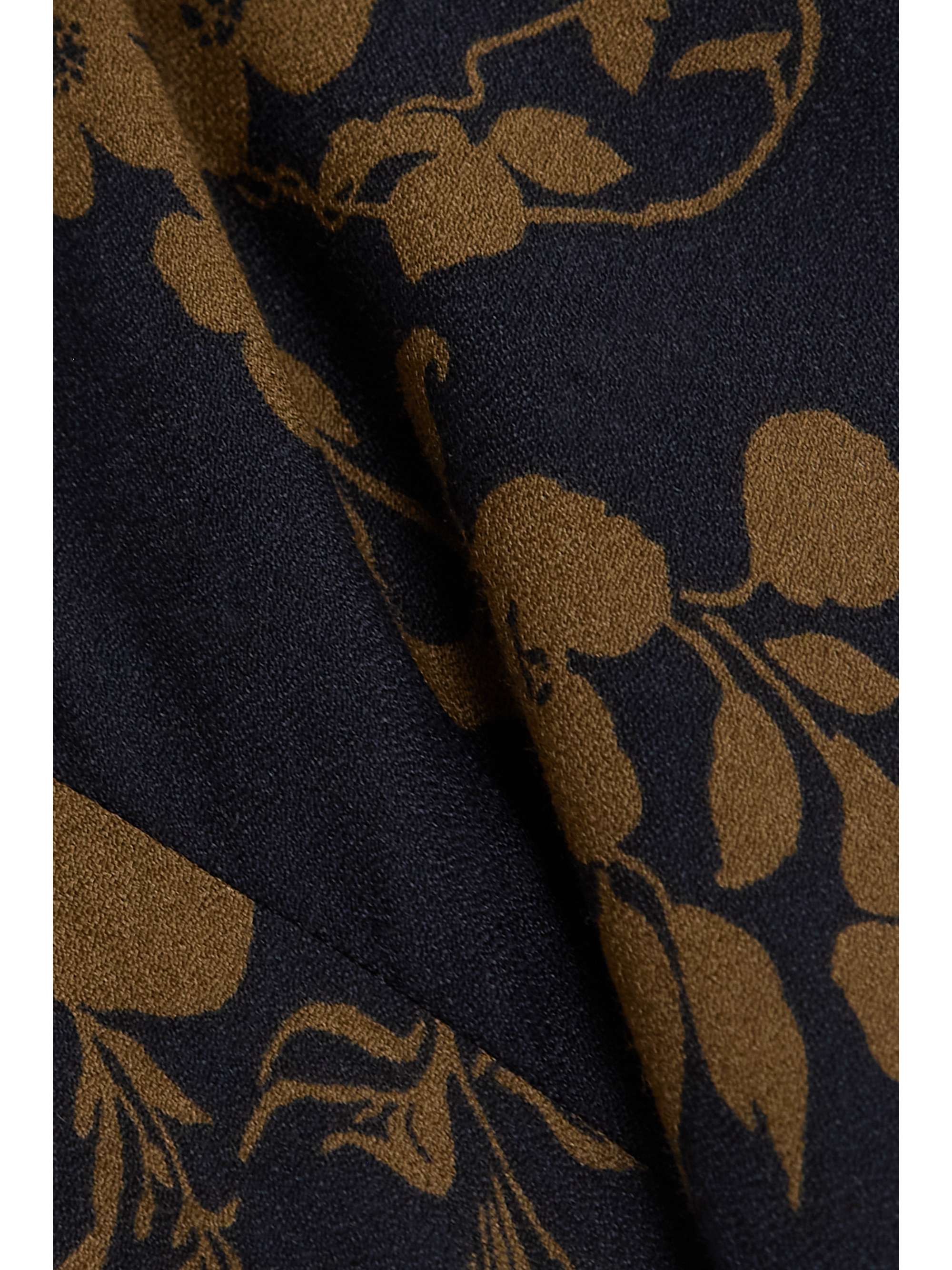 REFORMATION Demi 花卉印花双绉女衫