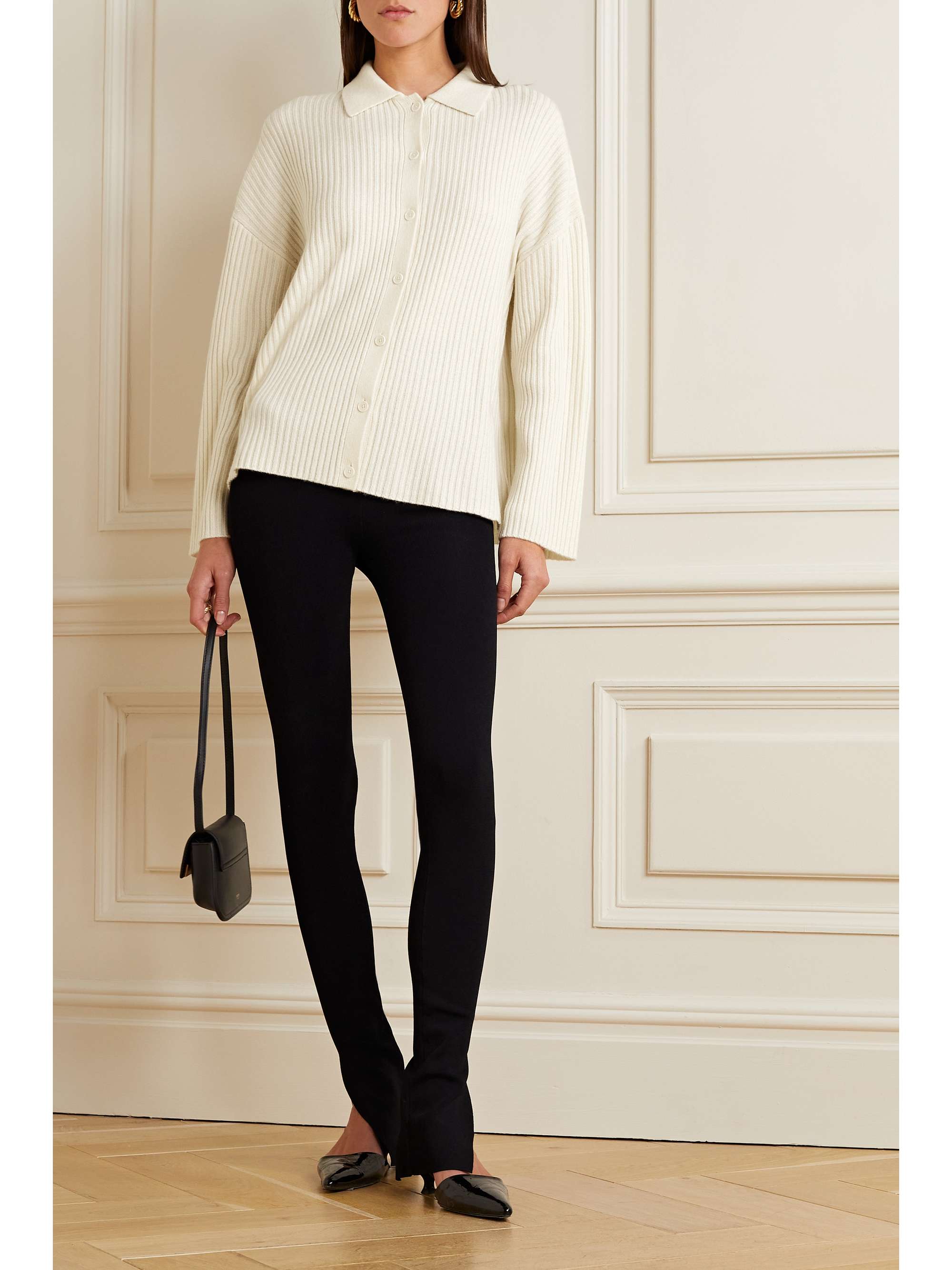 REFORMATION Fantino ribbed recycled cashmere cardigan | NET-A-PORTER
