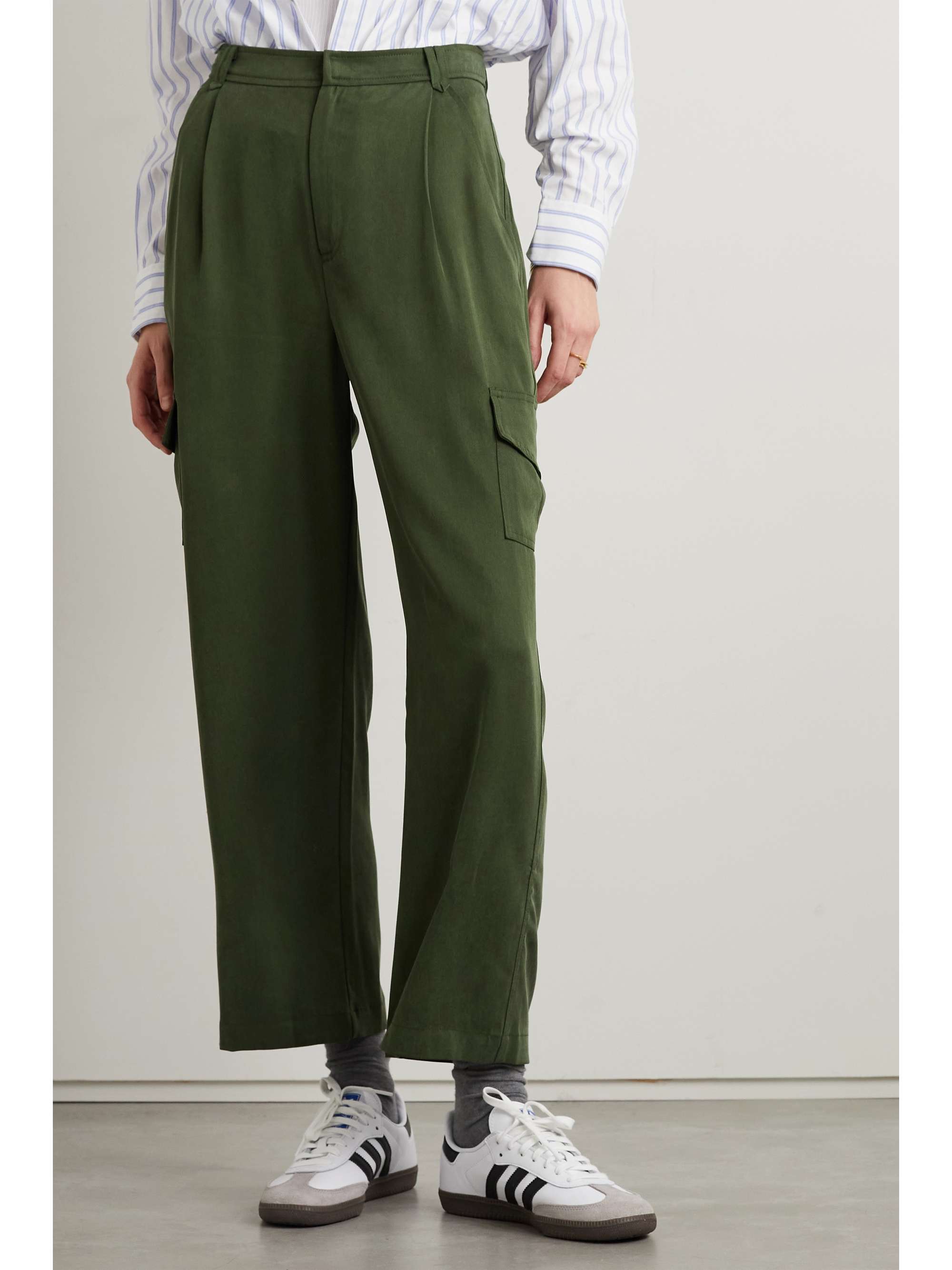 REFORMATION Jackson TENCEL Lyocelltwill straightleg cargo pants NETAPORTER