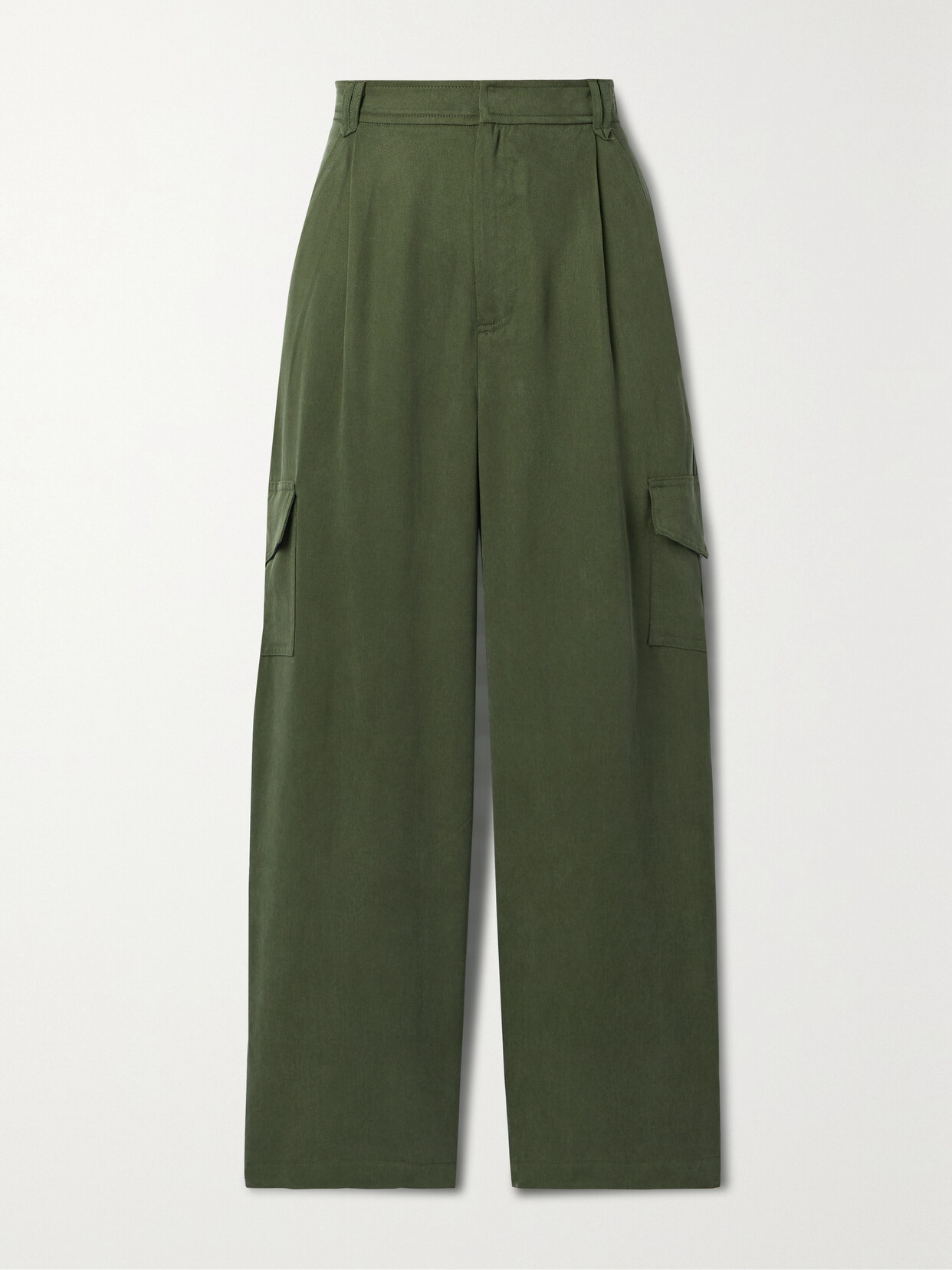 REFORMATION Jackson Tencel Lyocell-twill Straight-leg Cargo Pants