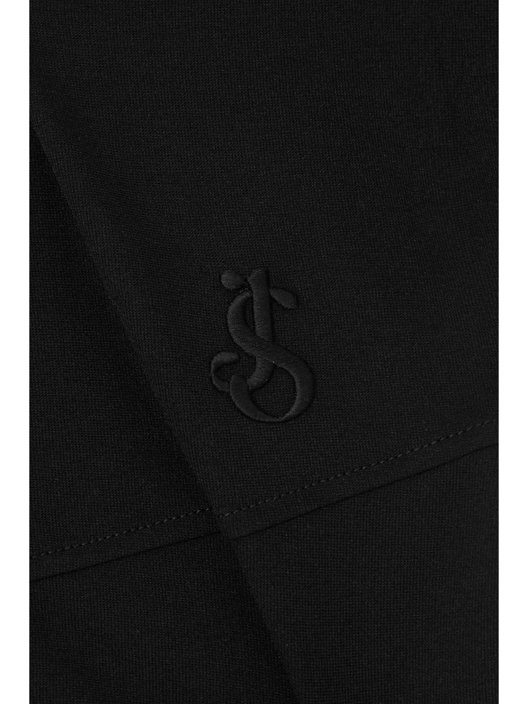 JIL SANDER Embroidered crepe midi dress