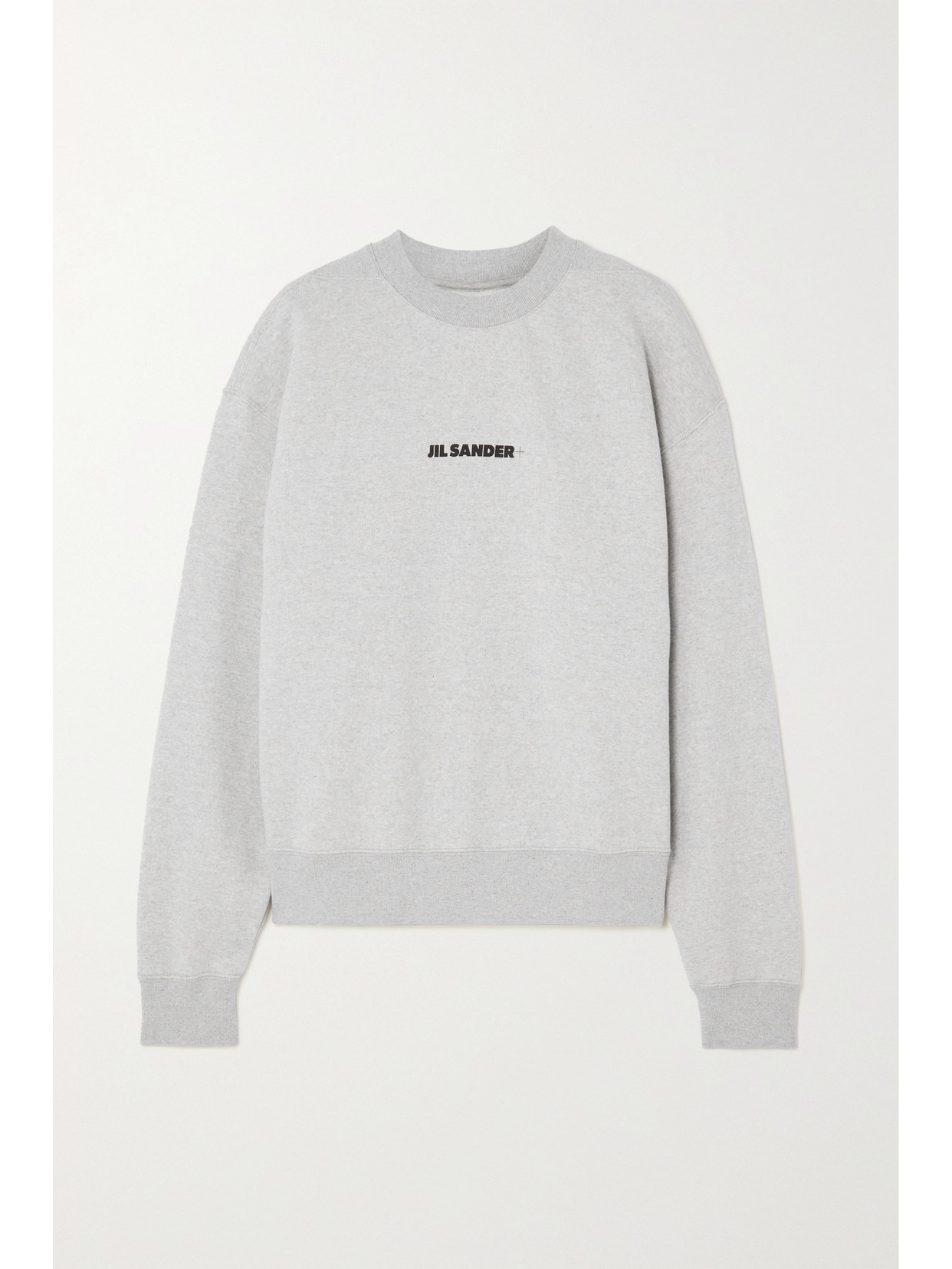 Jil Sander - Printed Cotton-jersey Sweatshirt - Gray