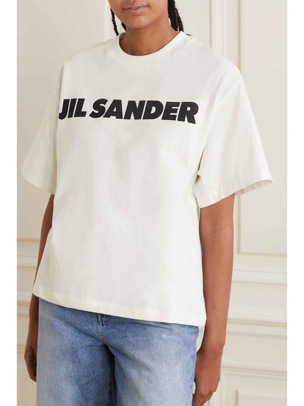 Jil Sander Off-white Logo T-shirt | ModeSens
