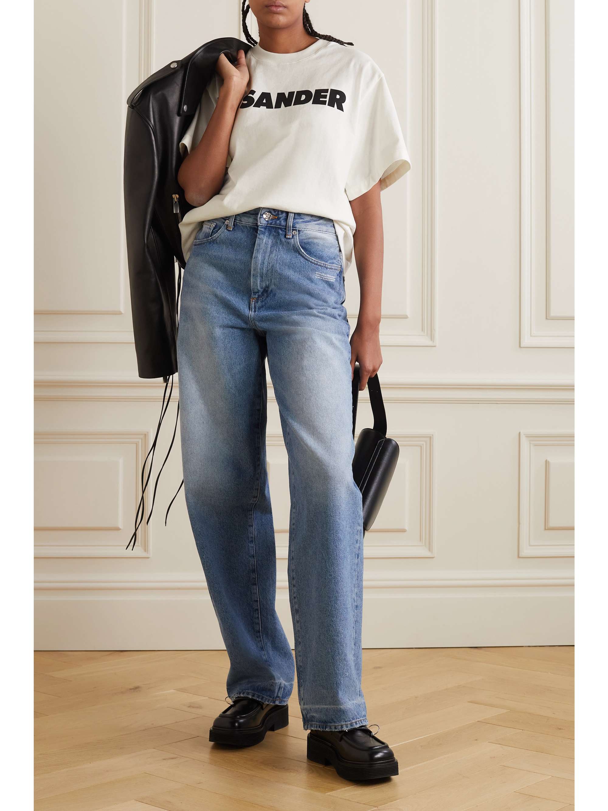 JIL SANDER Printed cotton-jersey T-shirt