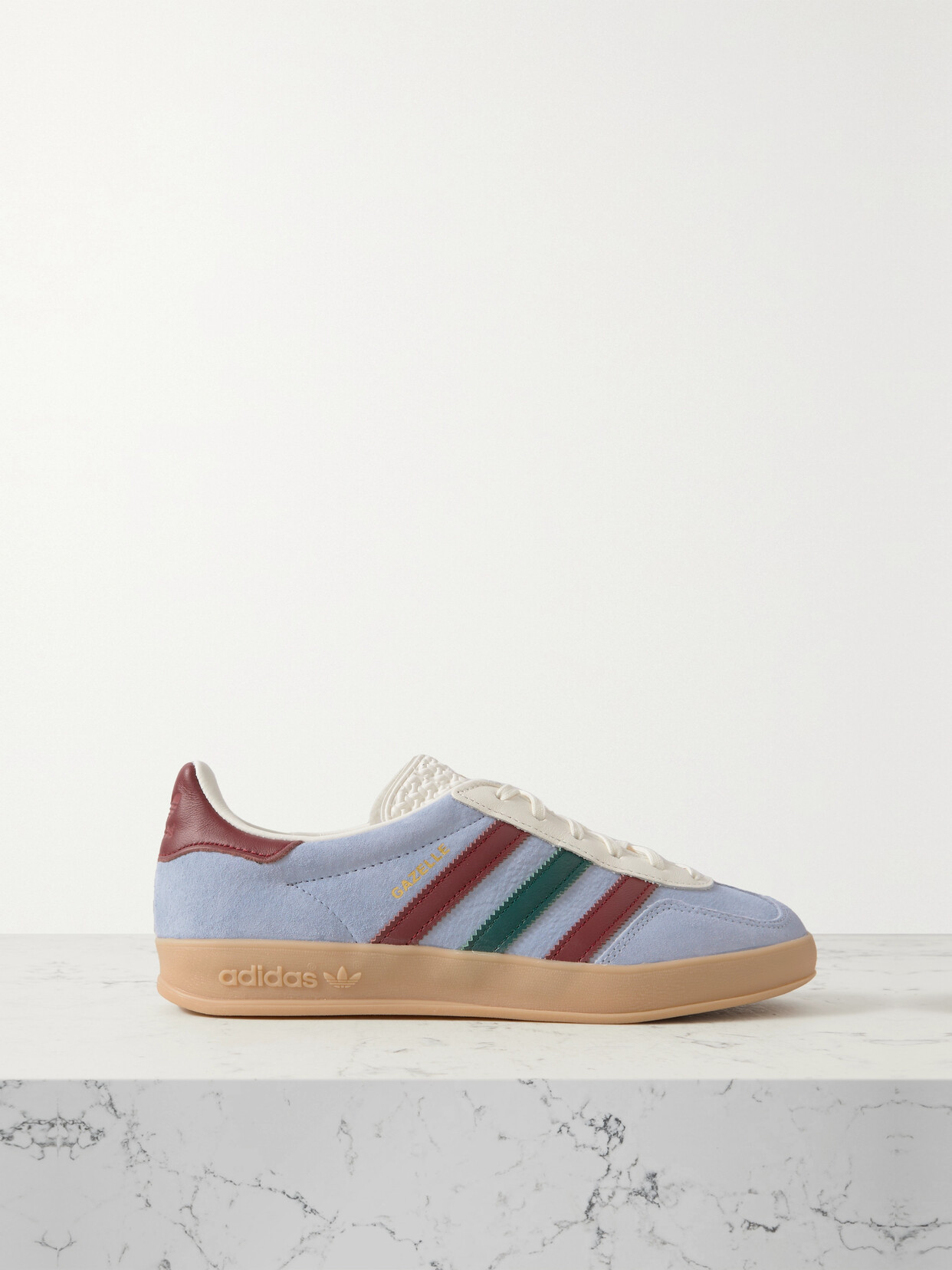 adidas Originals - Gazelle Indoor Leather-trimmed Suede Low-top Sneaker - Blue