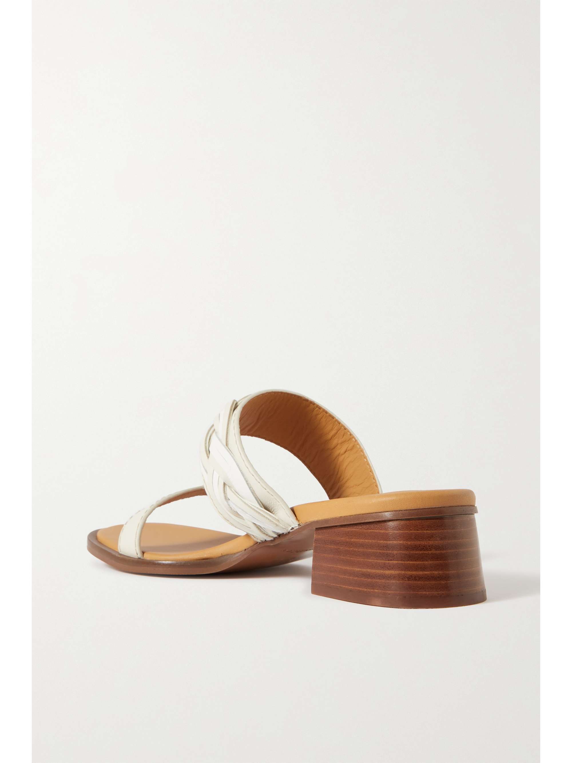 SEE BY CHLOÉ Braided metallic leather mules