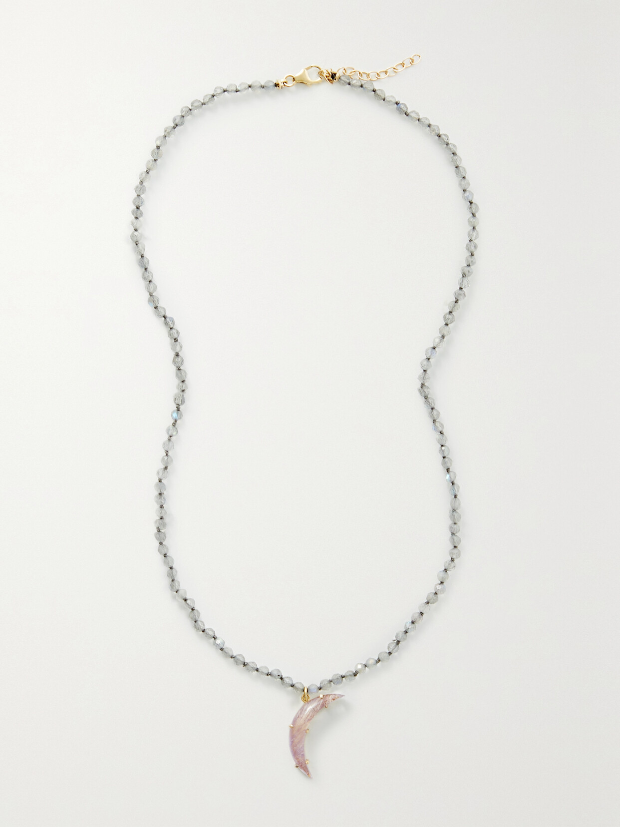 Andrea Fohrman 14-karat Gold, Labradorite And Amethyst Necklace