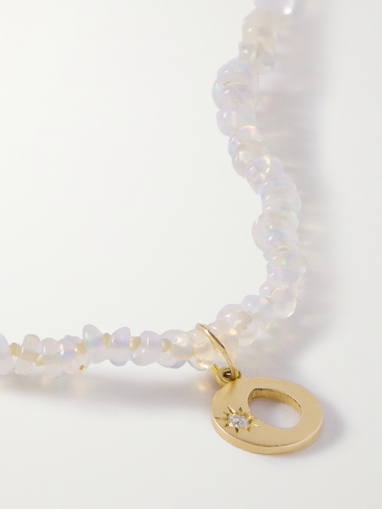 Andrea Fohrman 14-karat Gold, Opal And Diamond Necklace