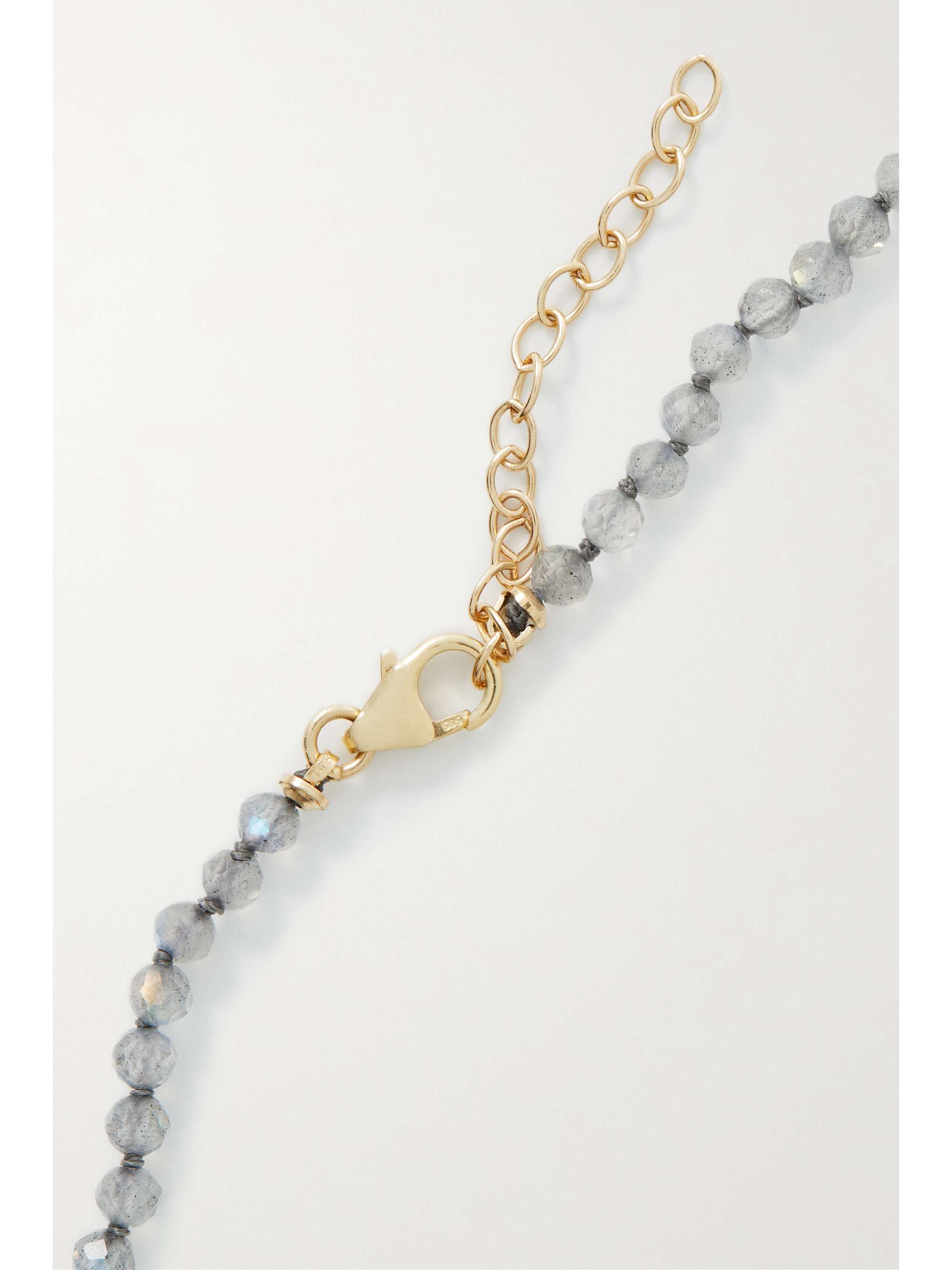 ANDREA FOHRMAN 14-karat gold multi-stone necklace