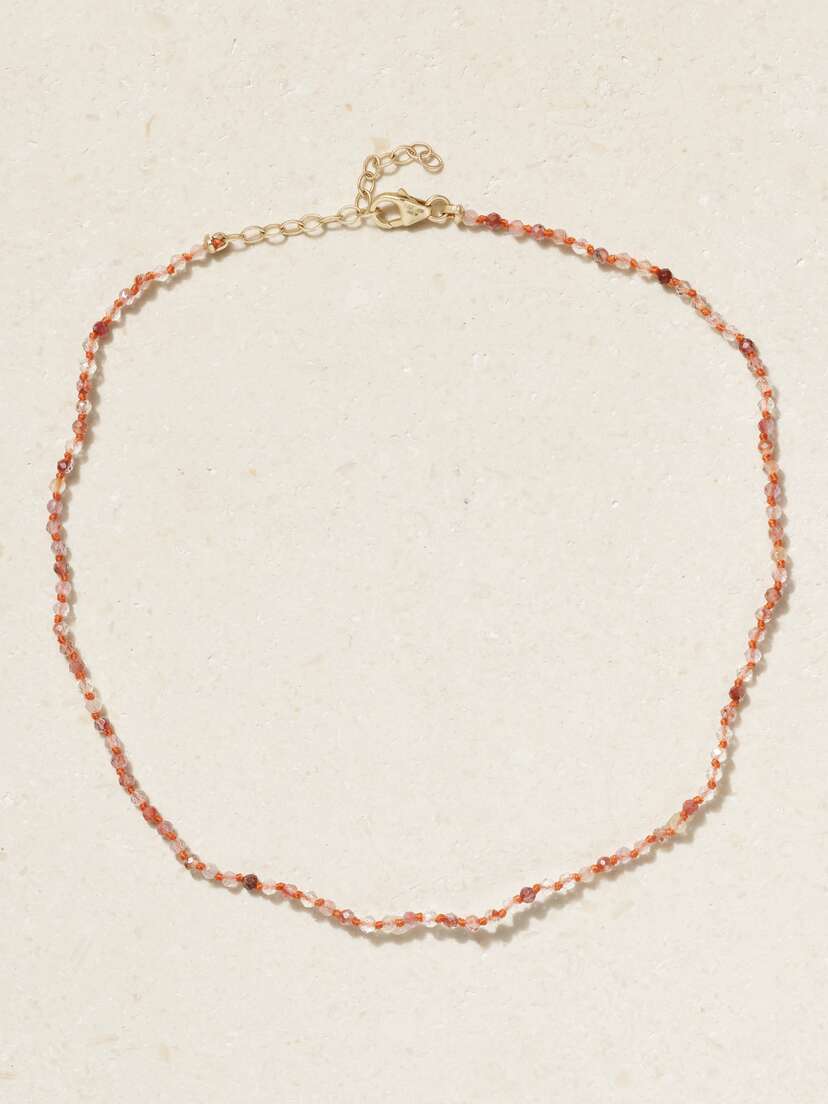 Andrea Fohrman 14-karat Gold Quartz Necklace