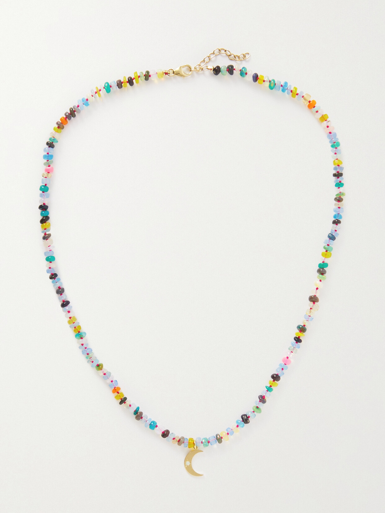 Andrea Fohrman 10-karat Gold Opal Necklace In Multi