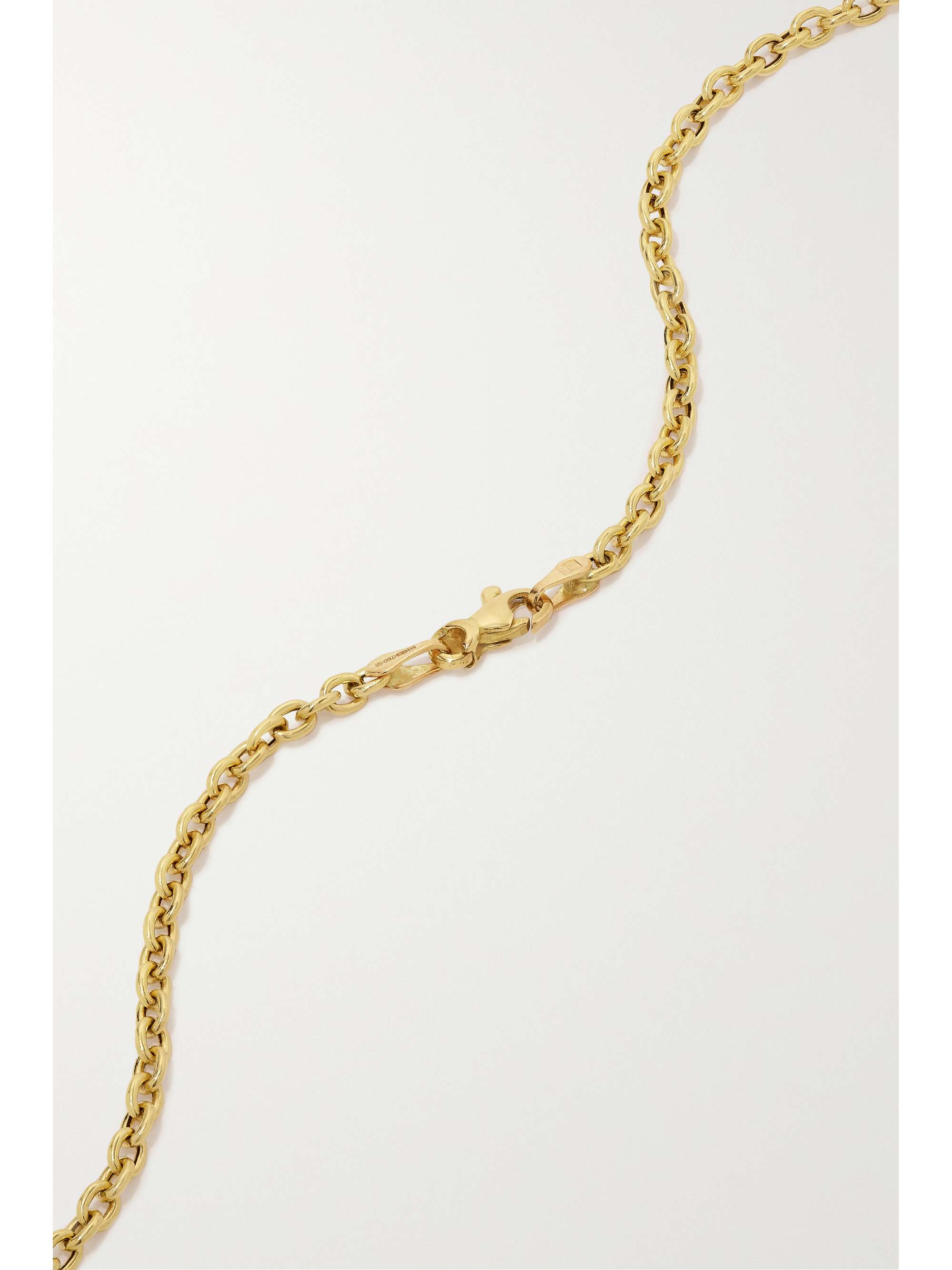BRENT NEALE Hamsa 18-karat gold, diamond and sapphire necklace