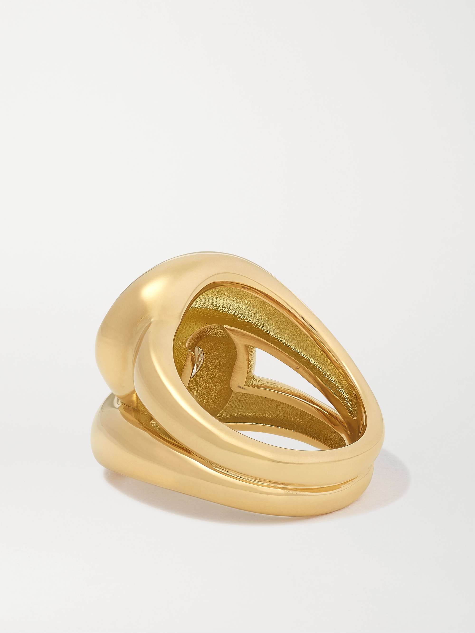 BRENT NEALE Knot 18-karat gold diamond ring