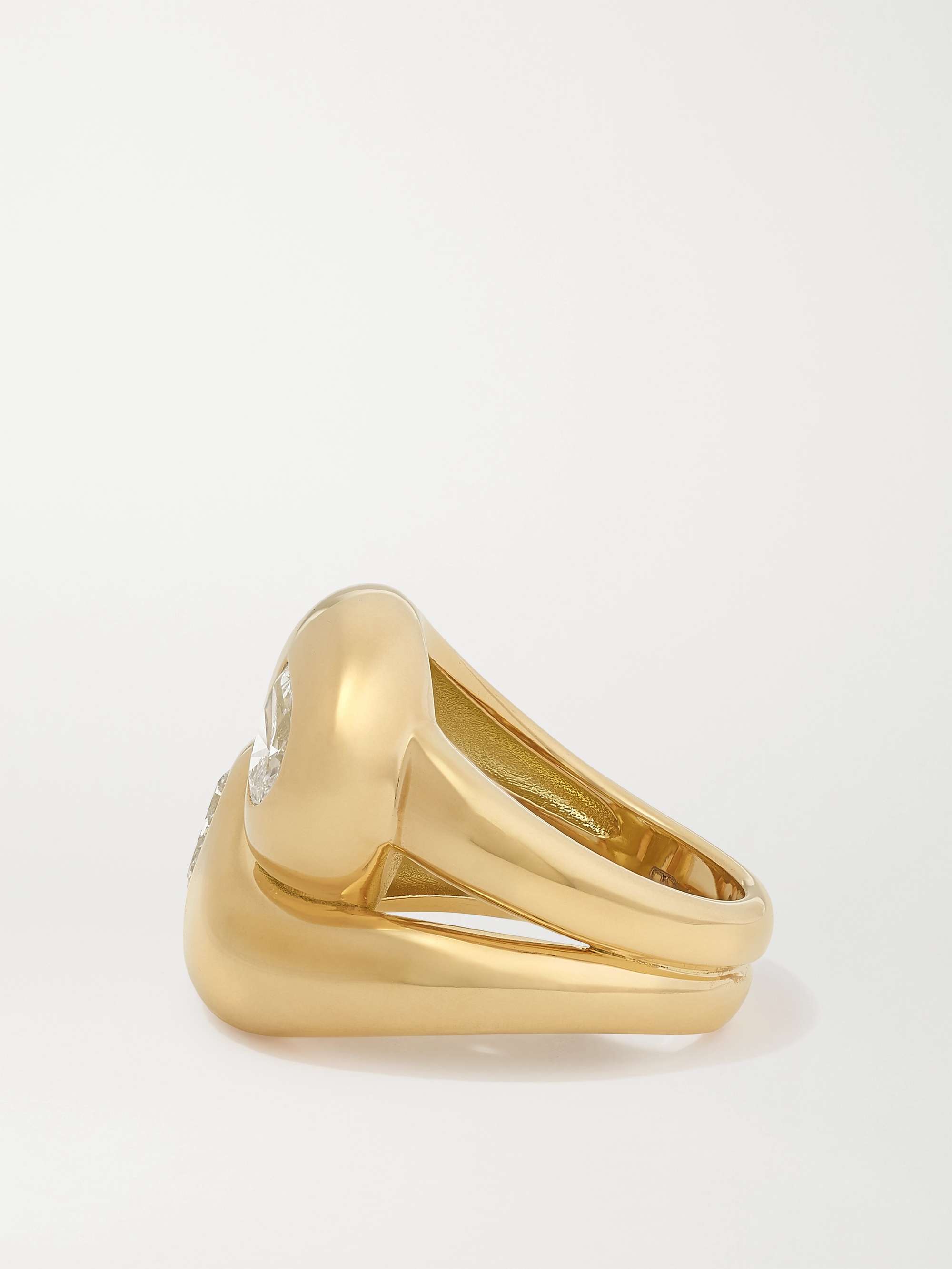 BRENT NEALE Knot 18-karat gold diamond ring
