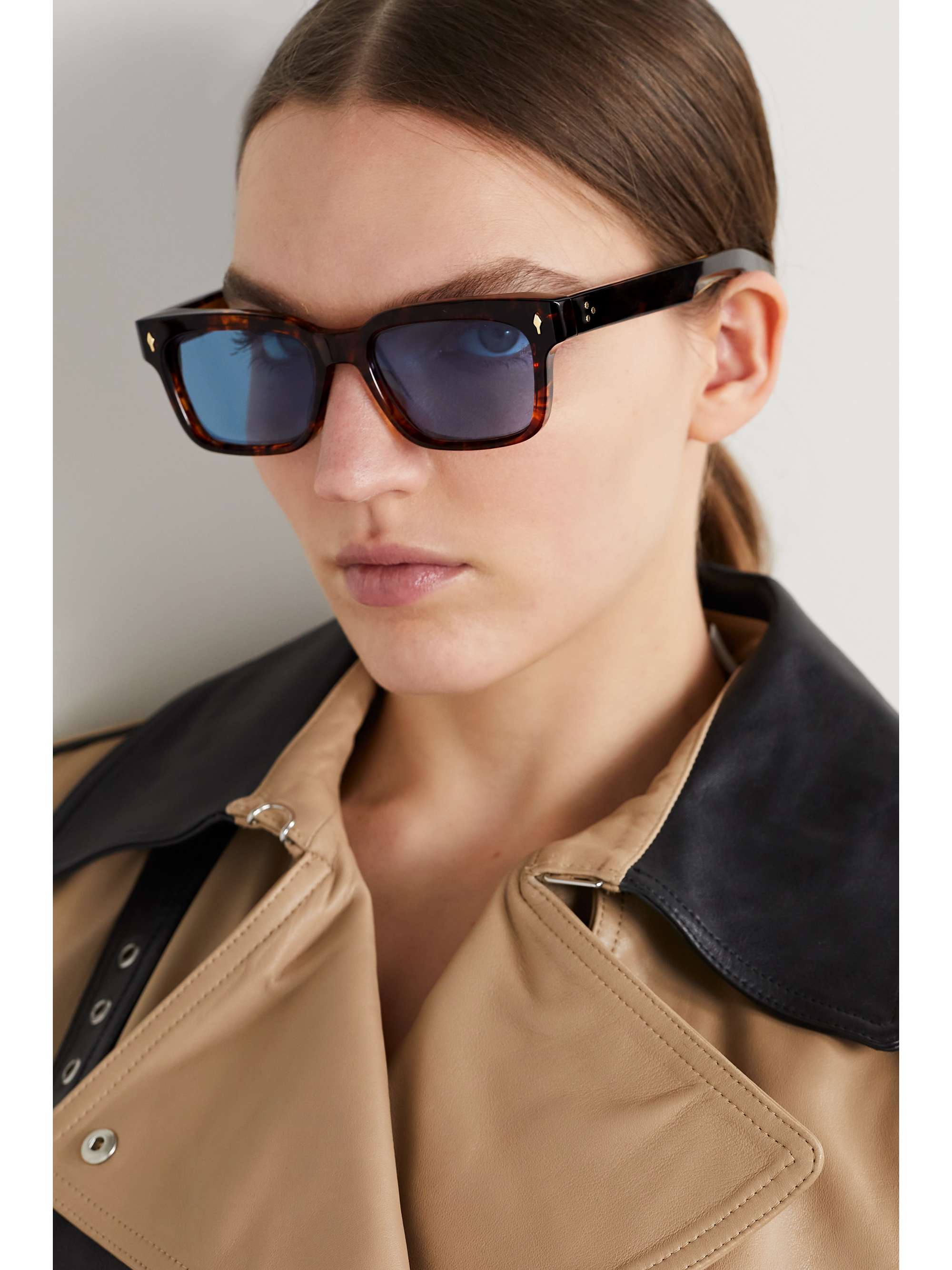 JACQUES MARIE MAGE Molino 55 rectangularframe tortoiseshell acetate