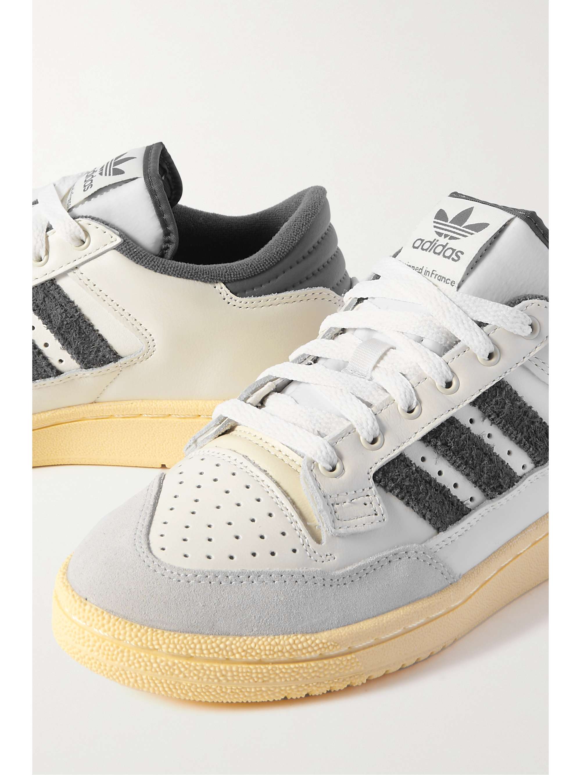 Centennial 85 Sneakers aus Leder mit Besatzen aus Veloursleder und Frottee wollweiB UK 3.5