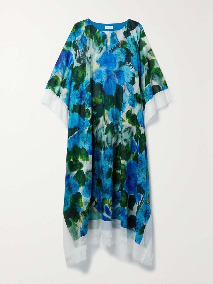 Dries Van Noten Cartland Floral-print Cotton-voile Kaftan