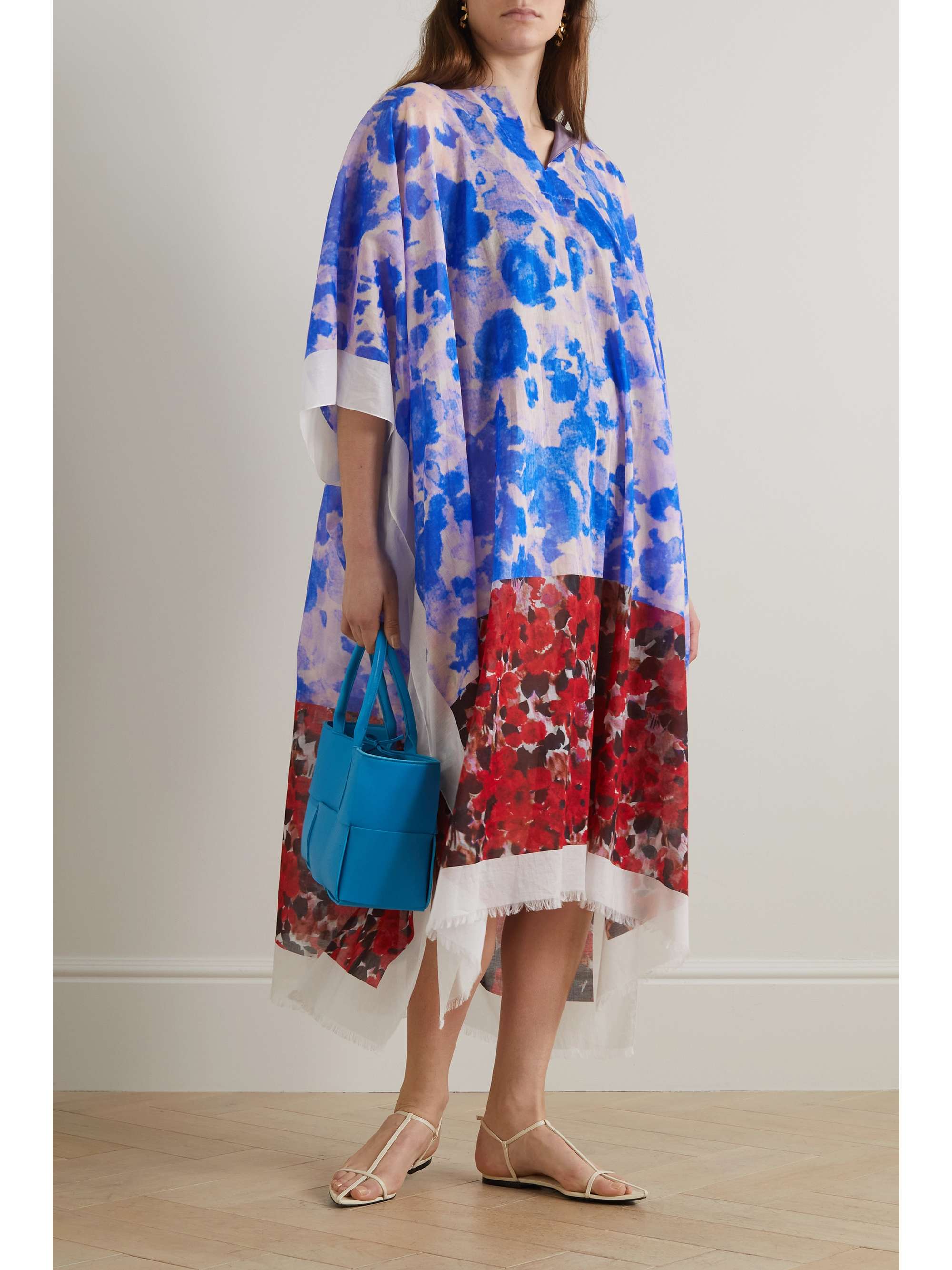 dries van noten printed kaftan dress