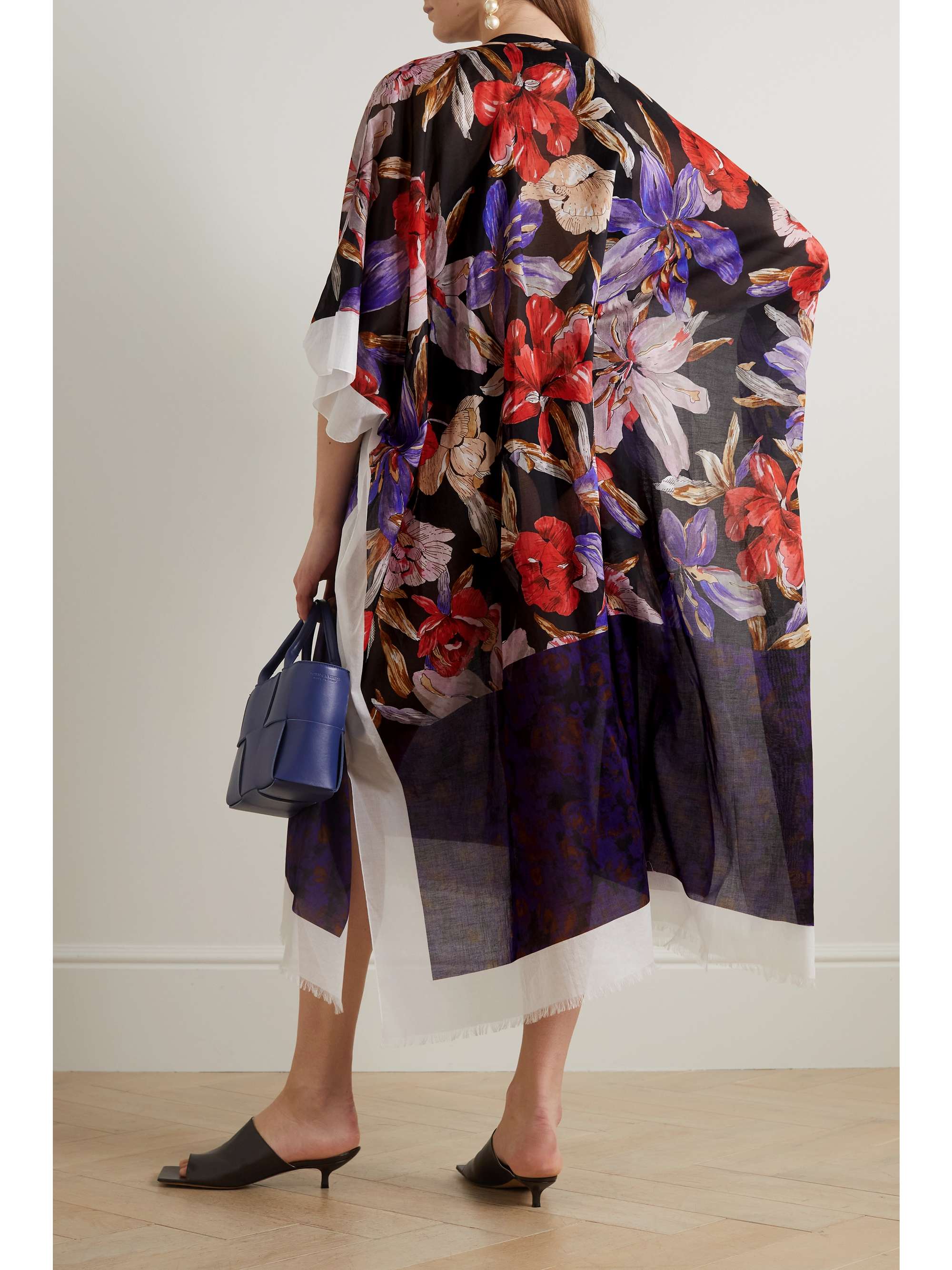 美品】DRIES VAN NOTEN 花柄ロング スカート フラワー&ドット柄