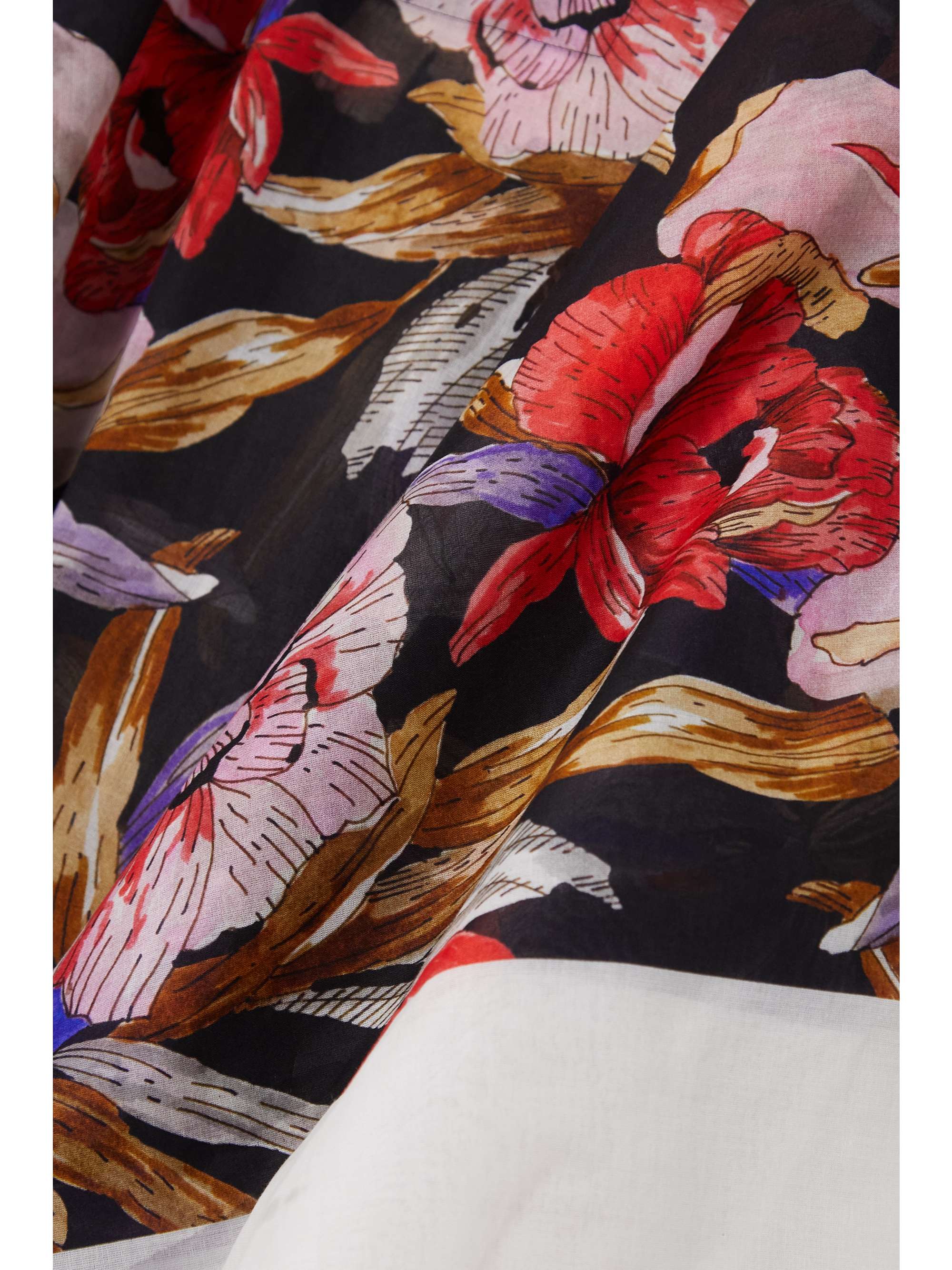 DRIES VAN NOTEN Floral-print cotton-voile kaftan