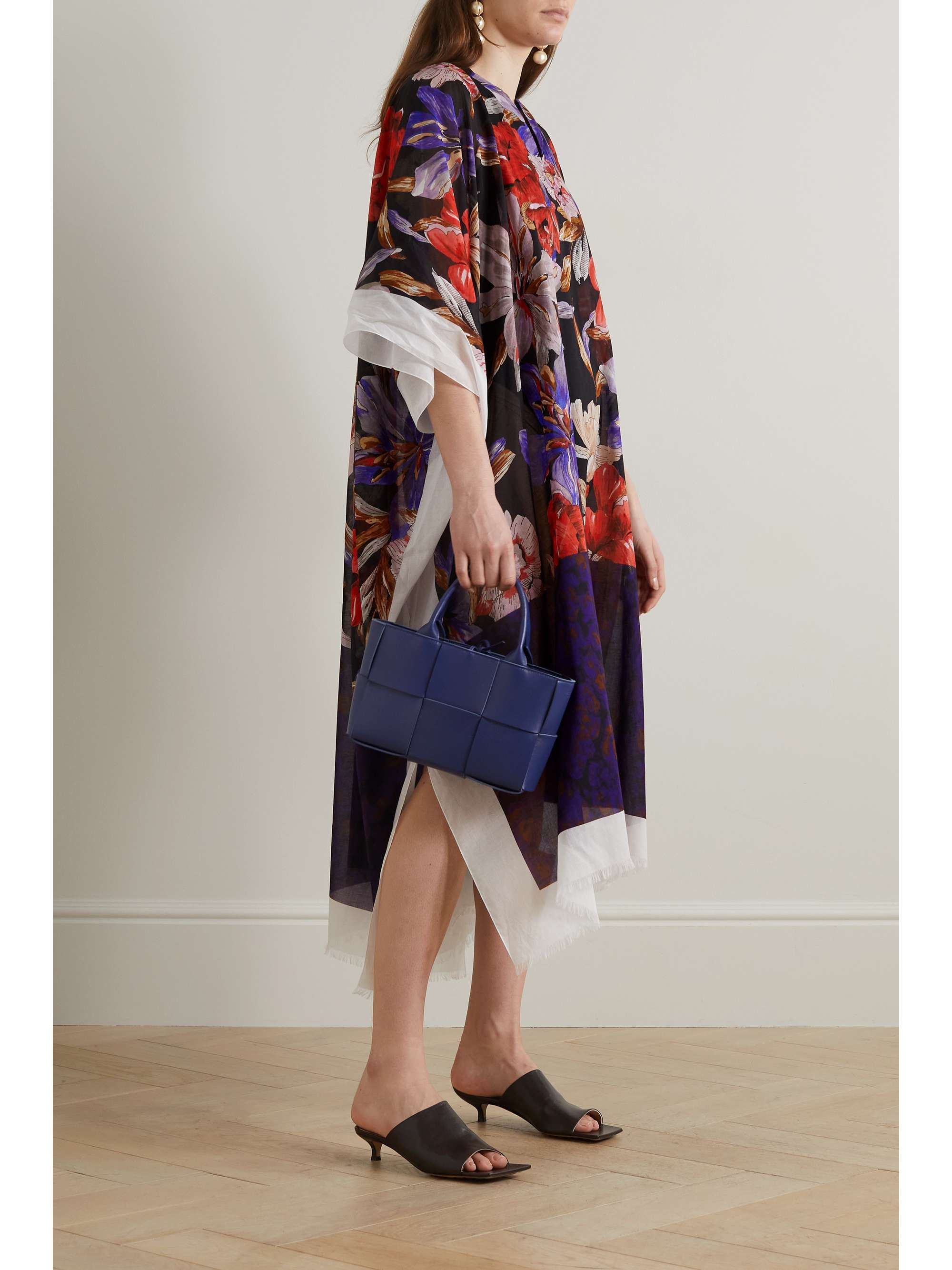 dries van noten printed kaftan dress